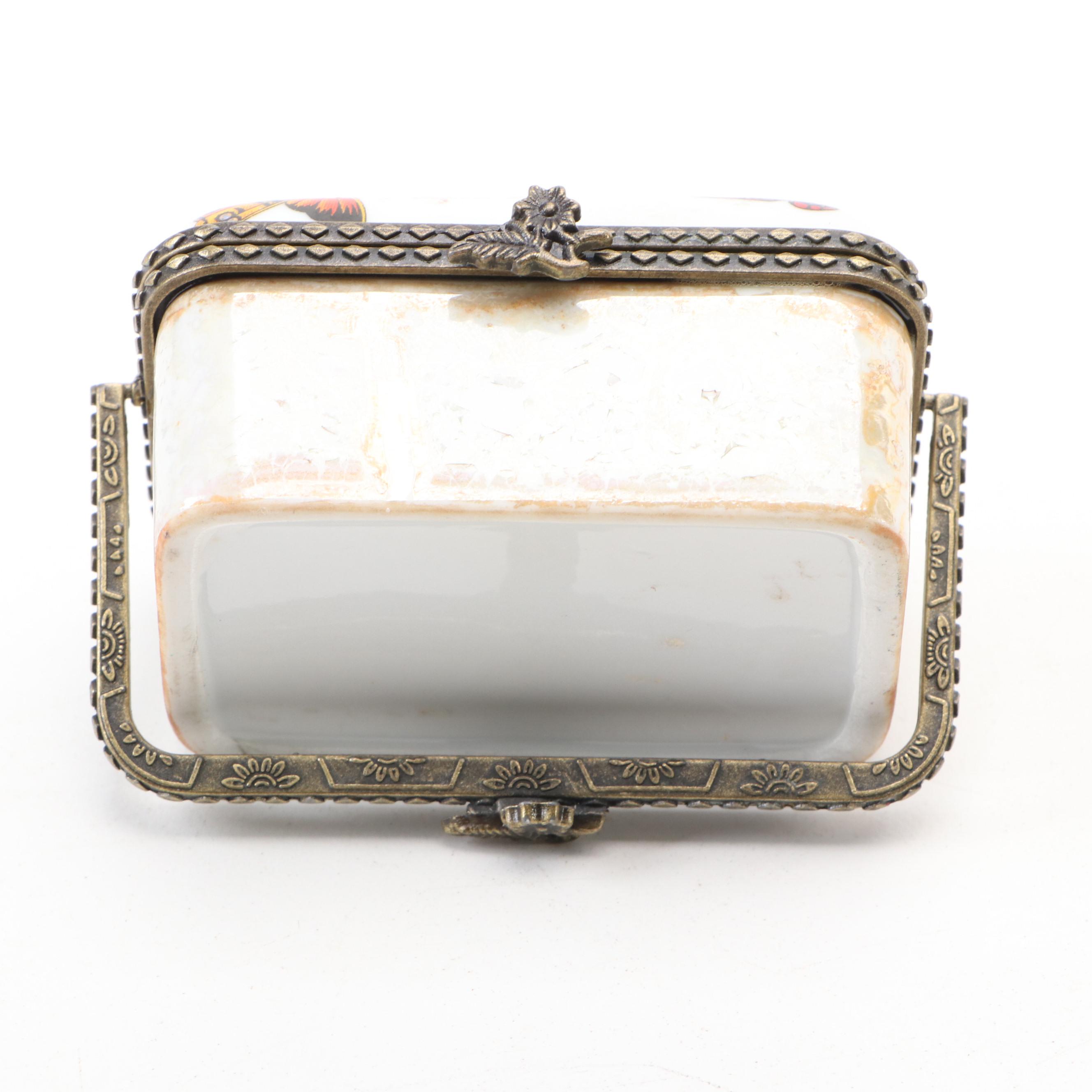 Parry Vieille Porcelain Boot Limoges Box and Other Porcelain Boxes