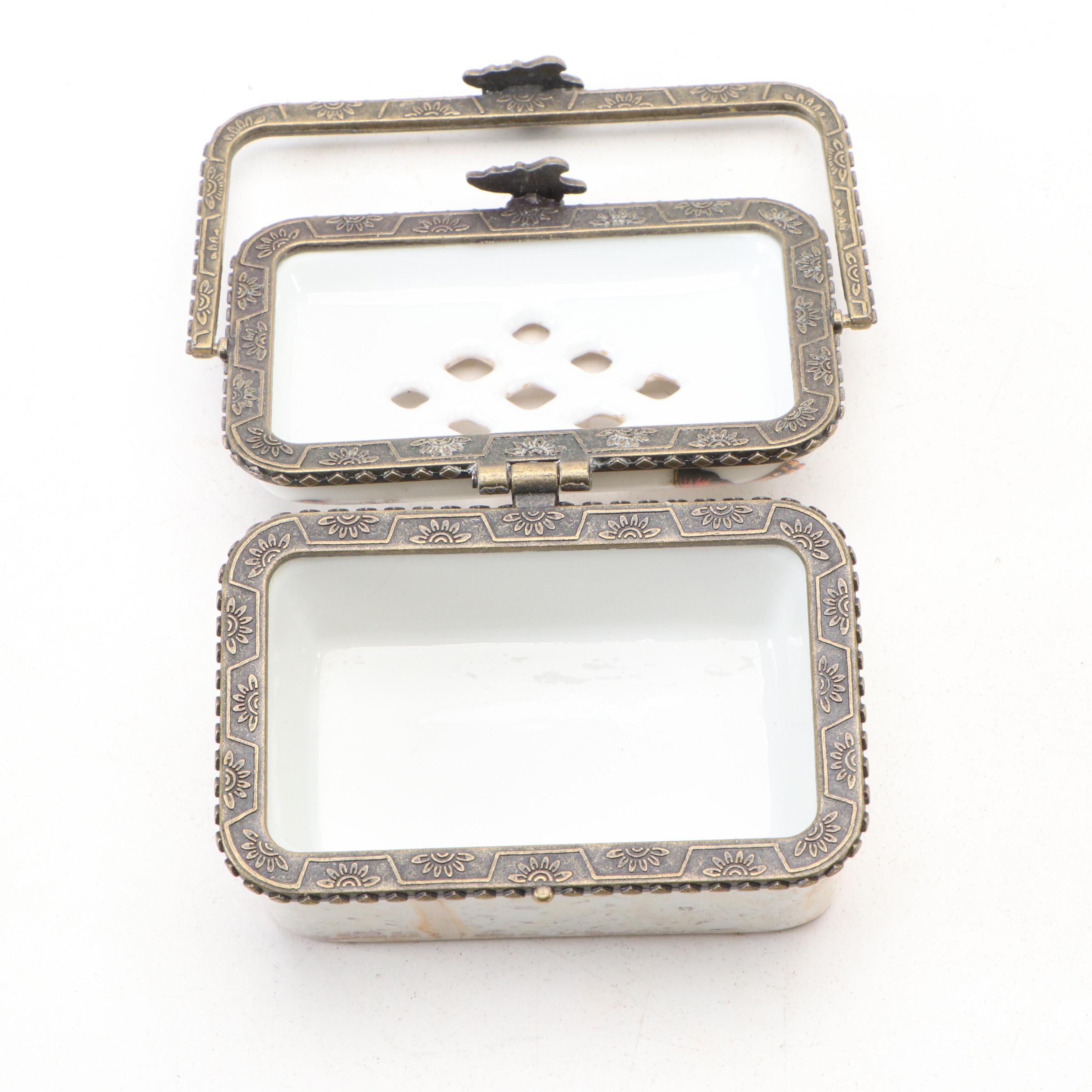 Parry Vieille Porcelain Boot Limoges Box and Other Porcelain Boxes