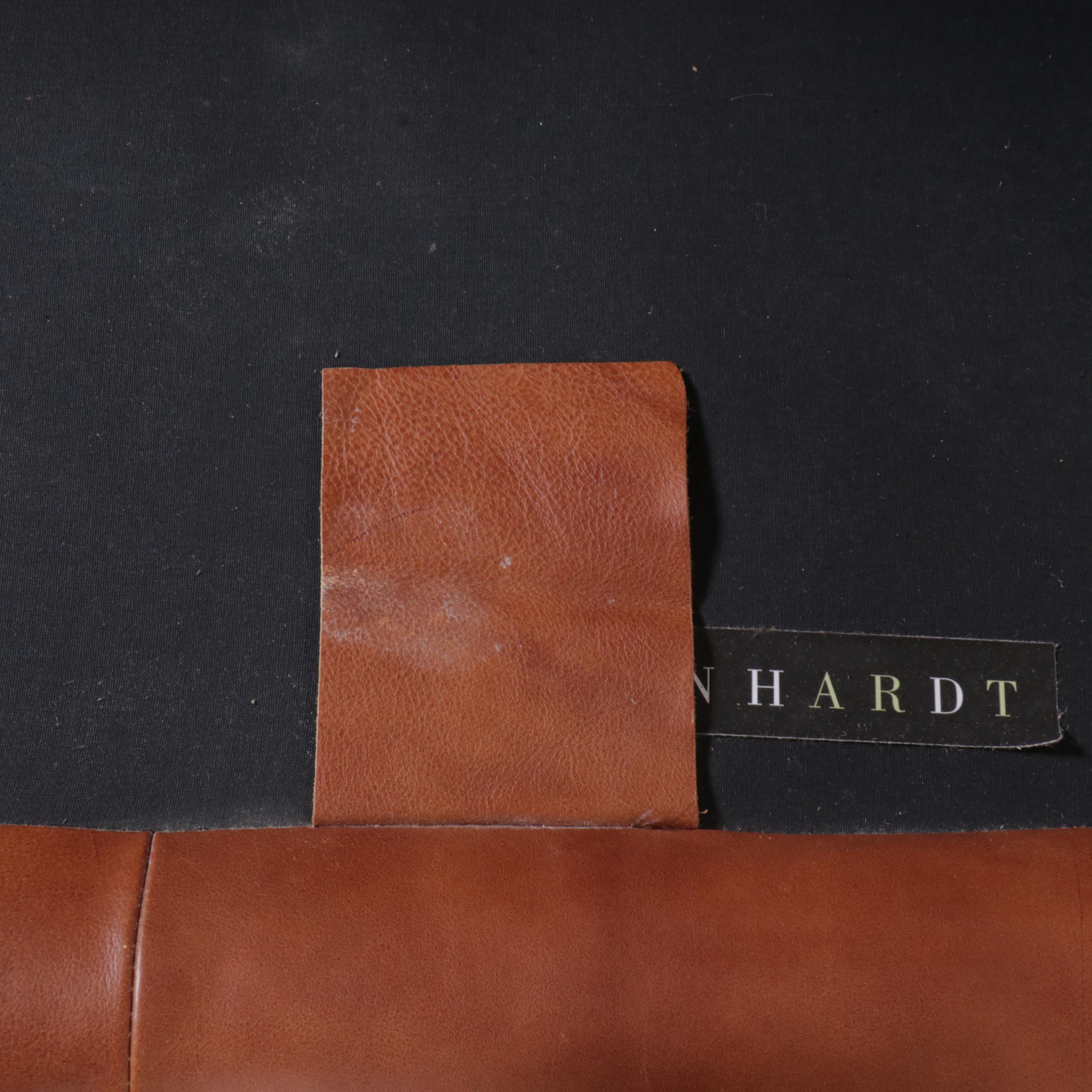 Bernhardt Contemporary Leather Upholstered L-Shaped Sectional Sofa