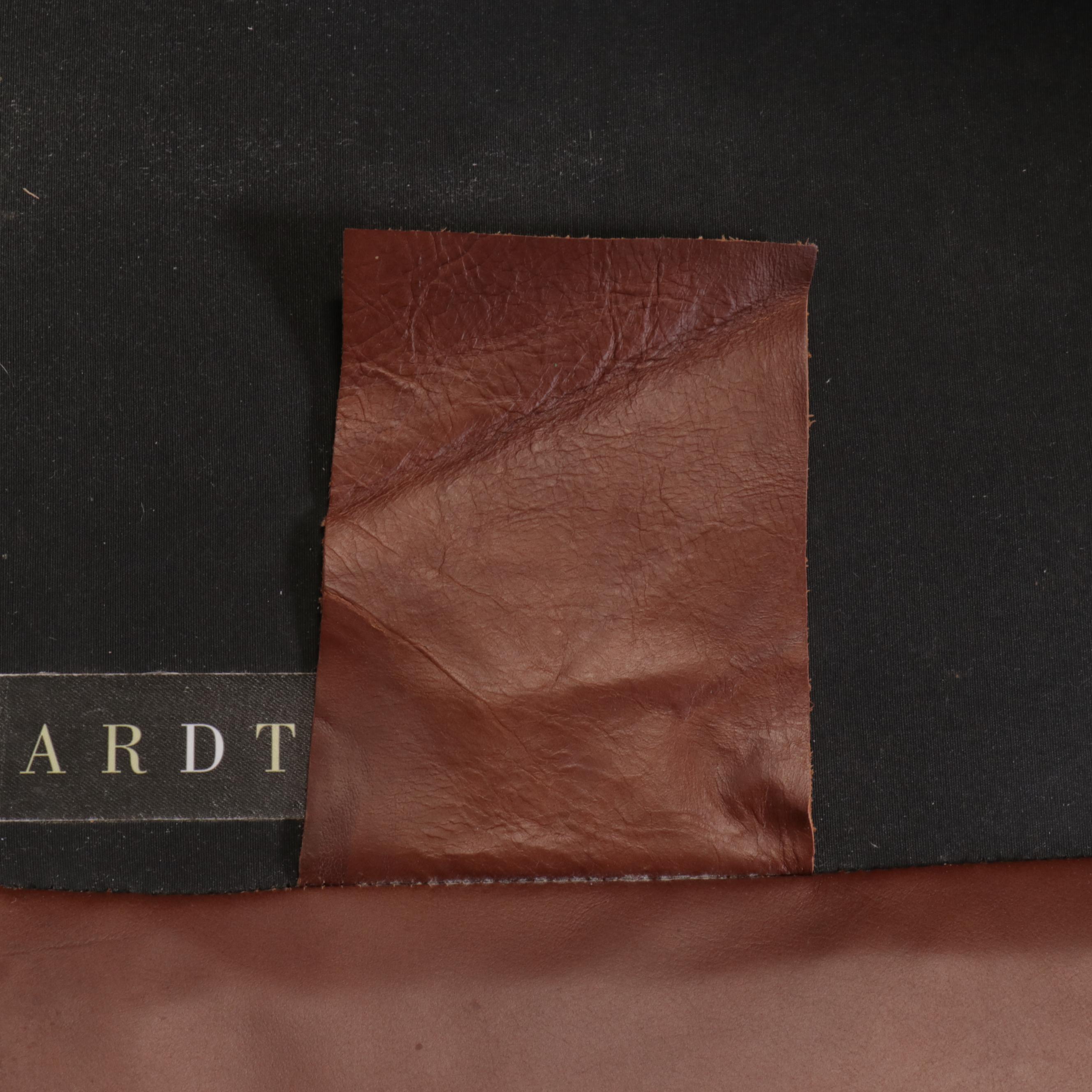 Bernhardt Contemporary Leather Upholstered L-Shaped Sectional Sofa