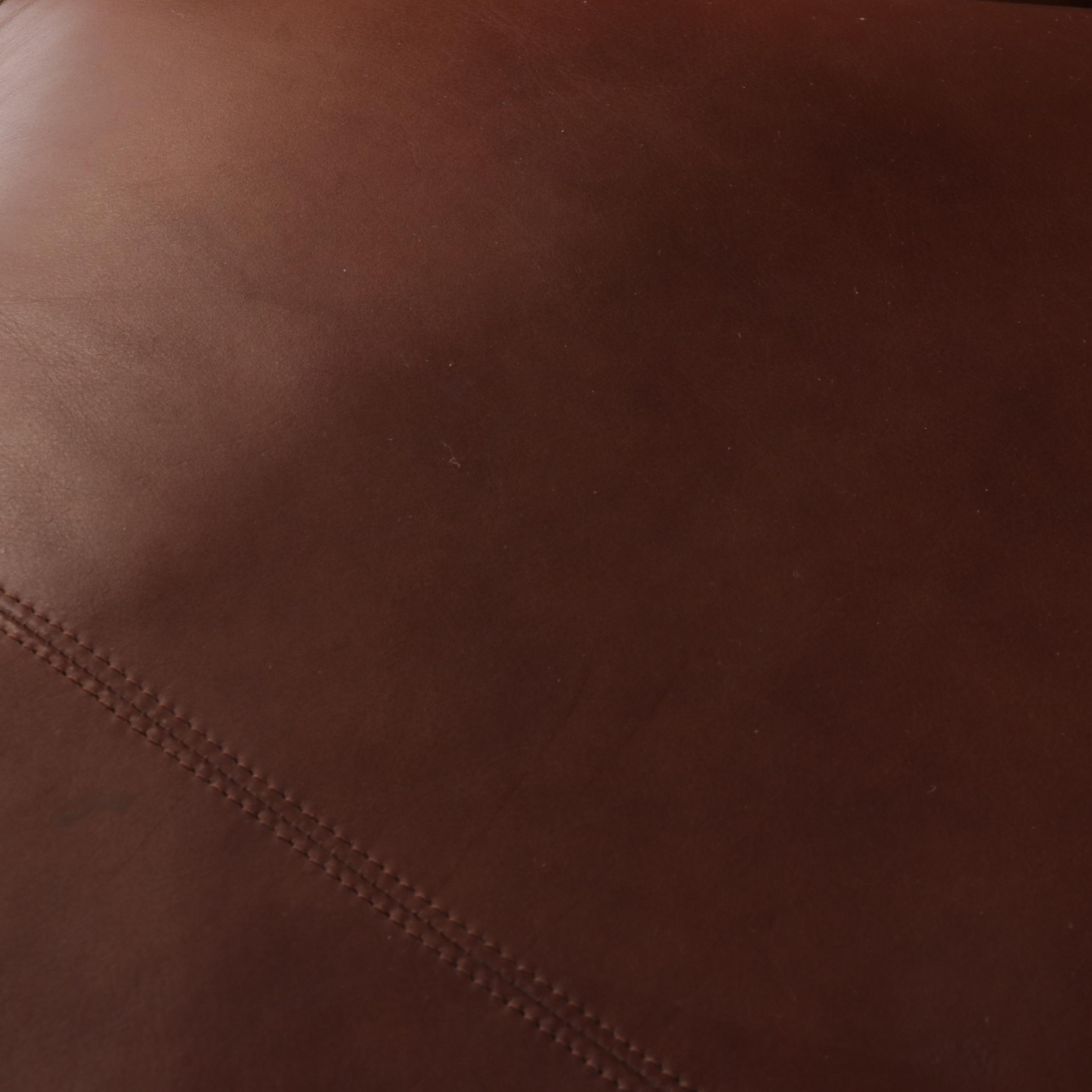 Bernhardt Contemporary Leather Upholstered L-Shaped Sectional Sofa