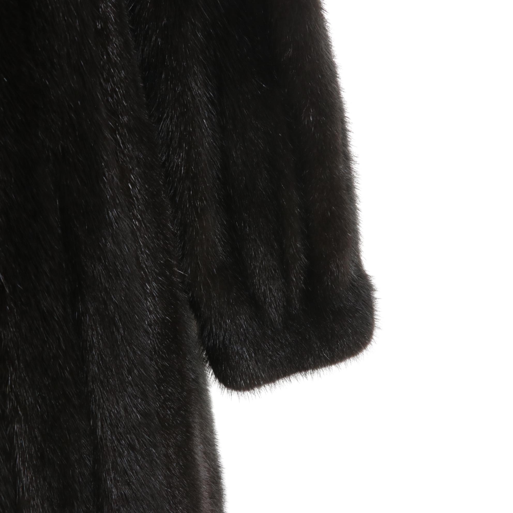 Black Mink Fur Coat by Dillard's