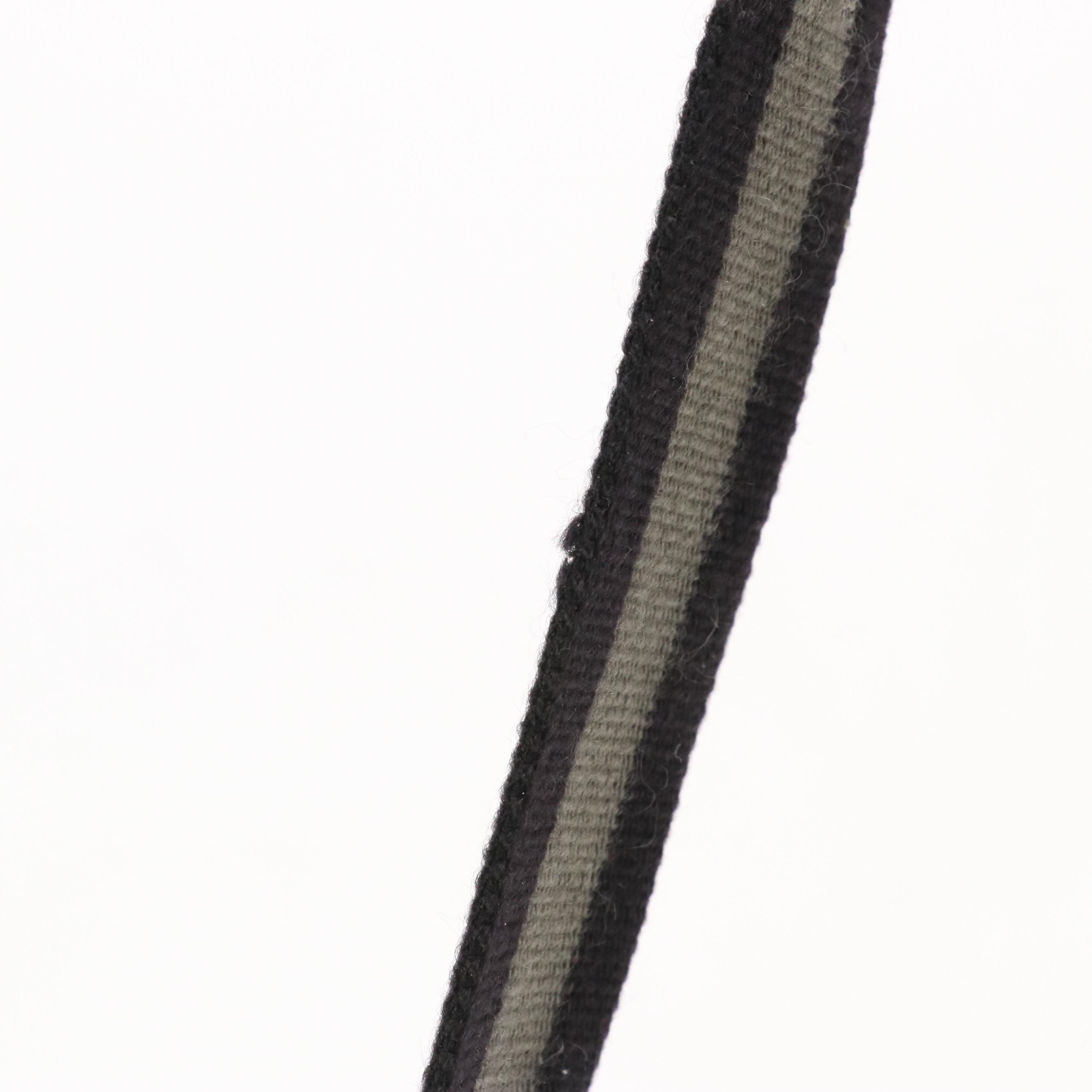 Gucci Black GG Nylon Jacquard and Calfskin Grain Leather Crossbody Bag