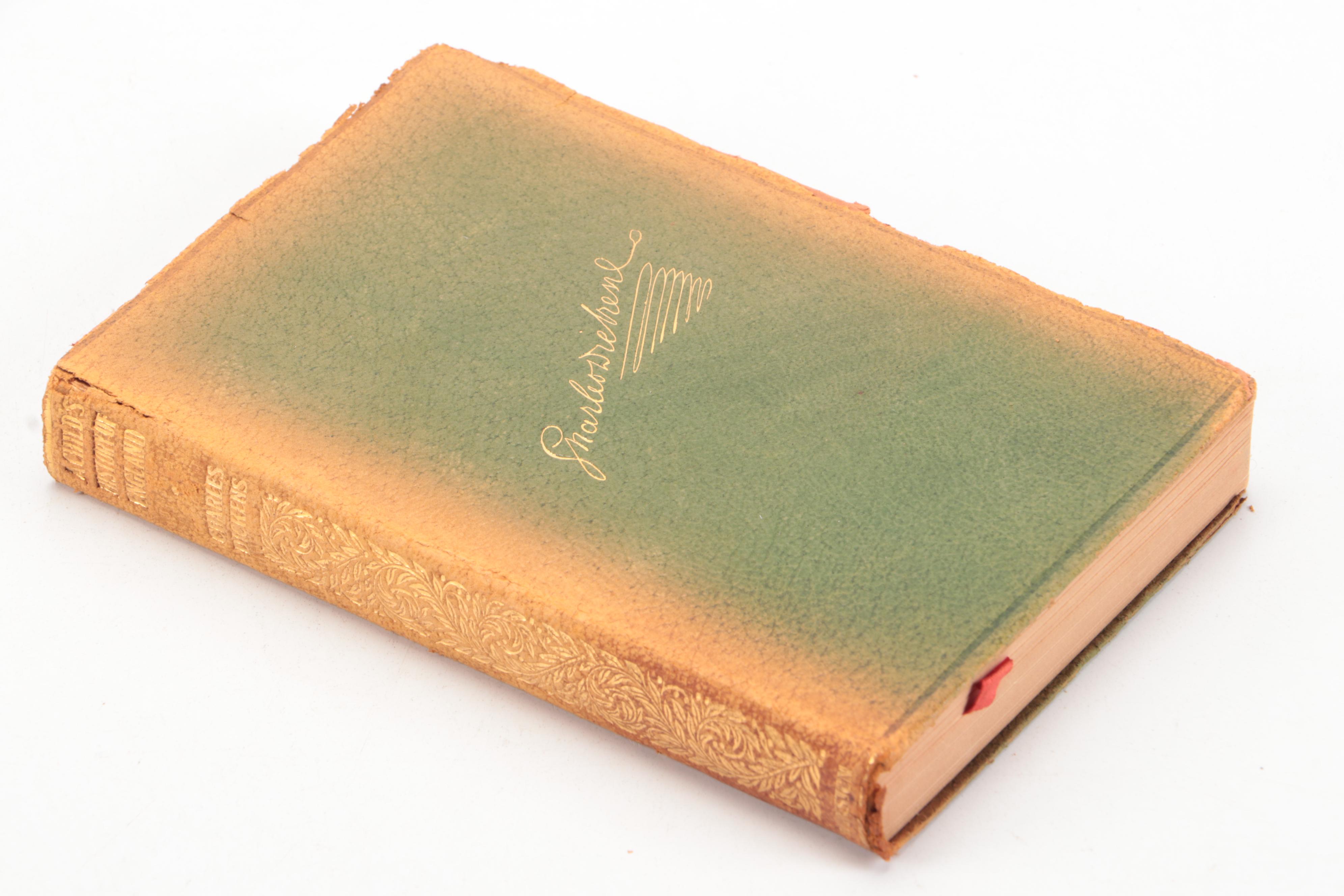 Leather Bound "The Works of Charles Dickens" Partial Set, Early 20th Century