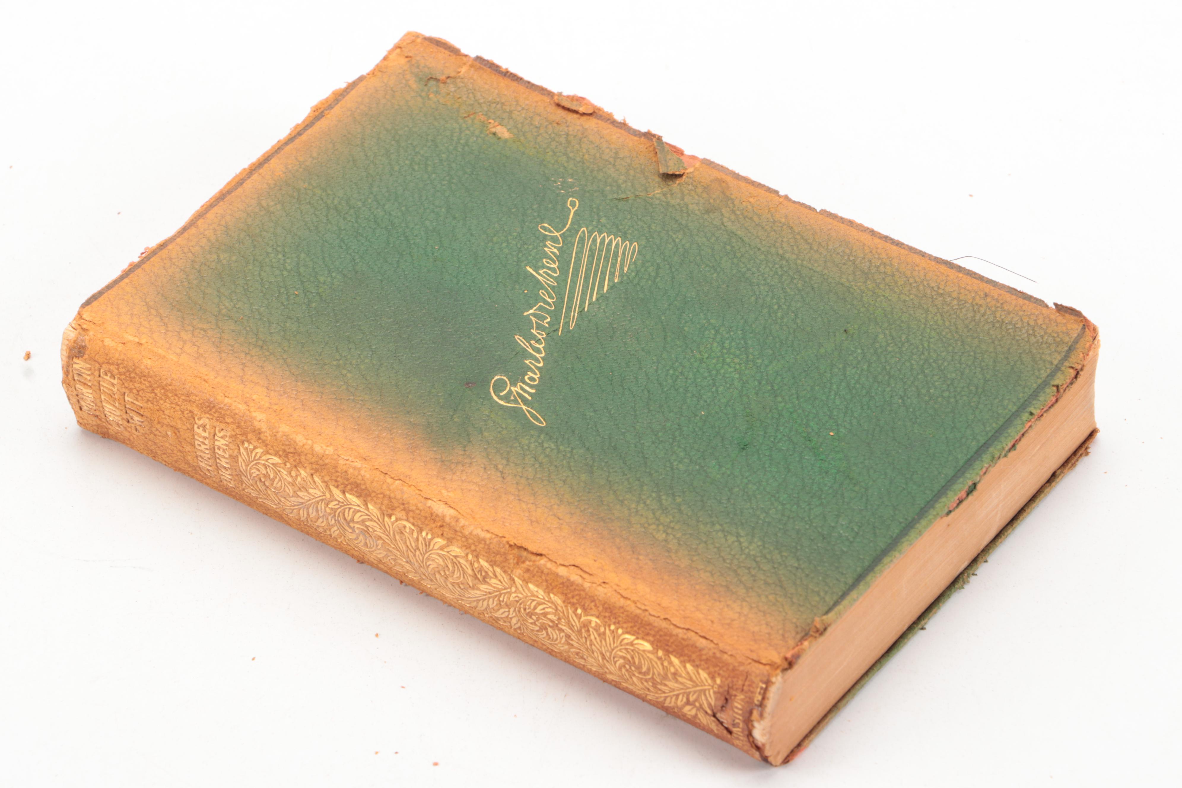 Leather Bound "The Works of Charles Dickens" Partial Set, Early 20th Century