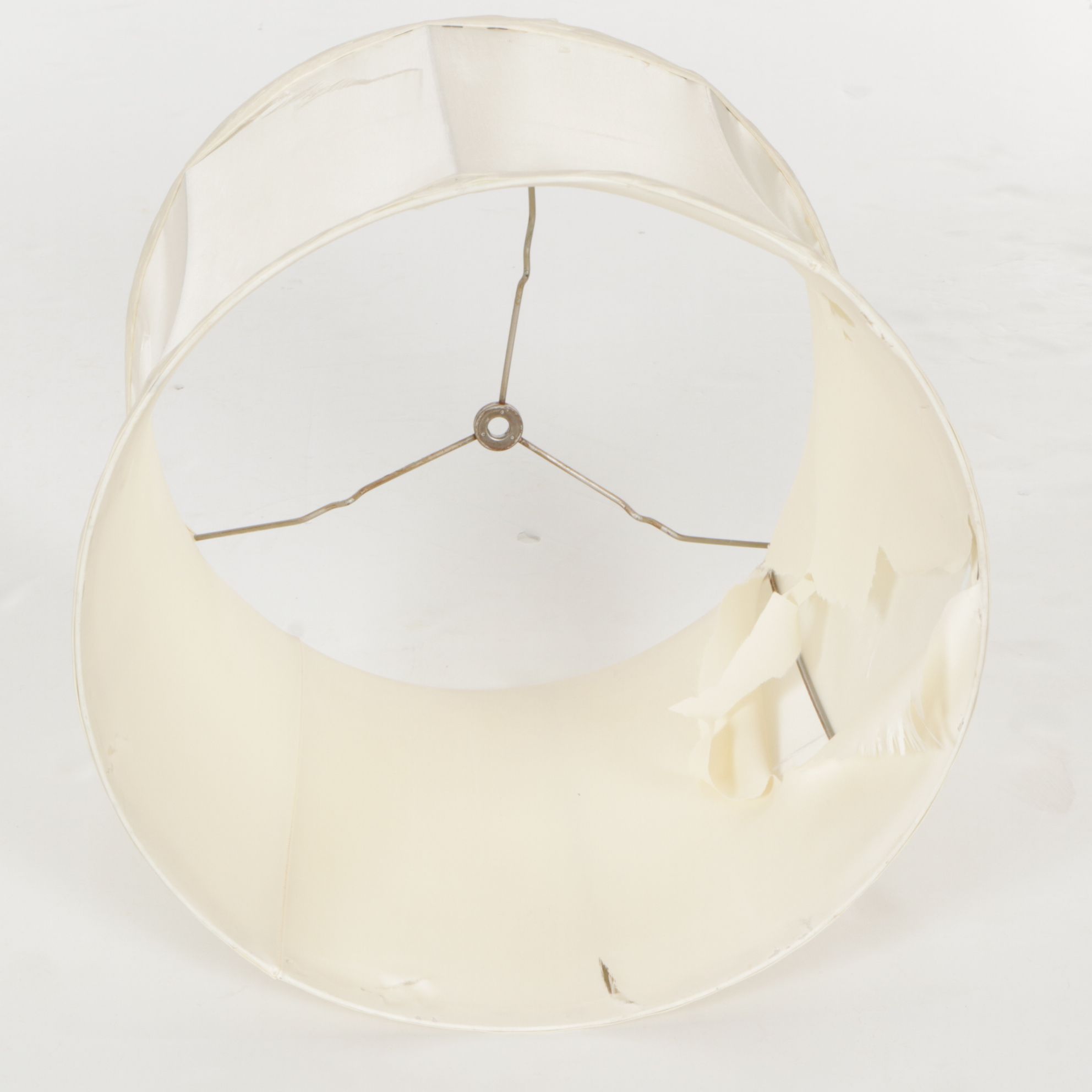 French Style Ceramic and Glass Oil Lamp Table Lamps, Adapted with Silk Shades