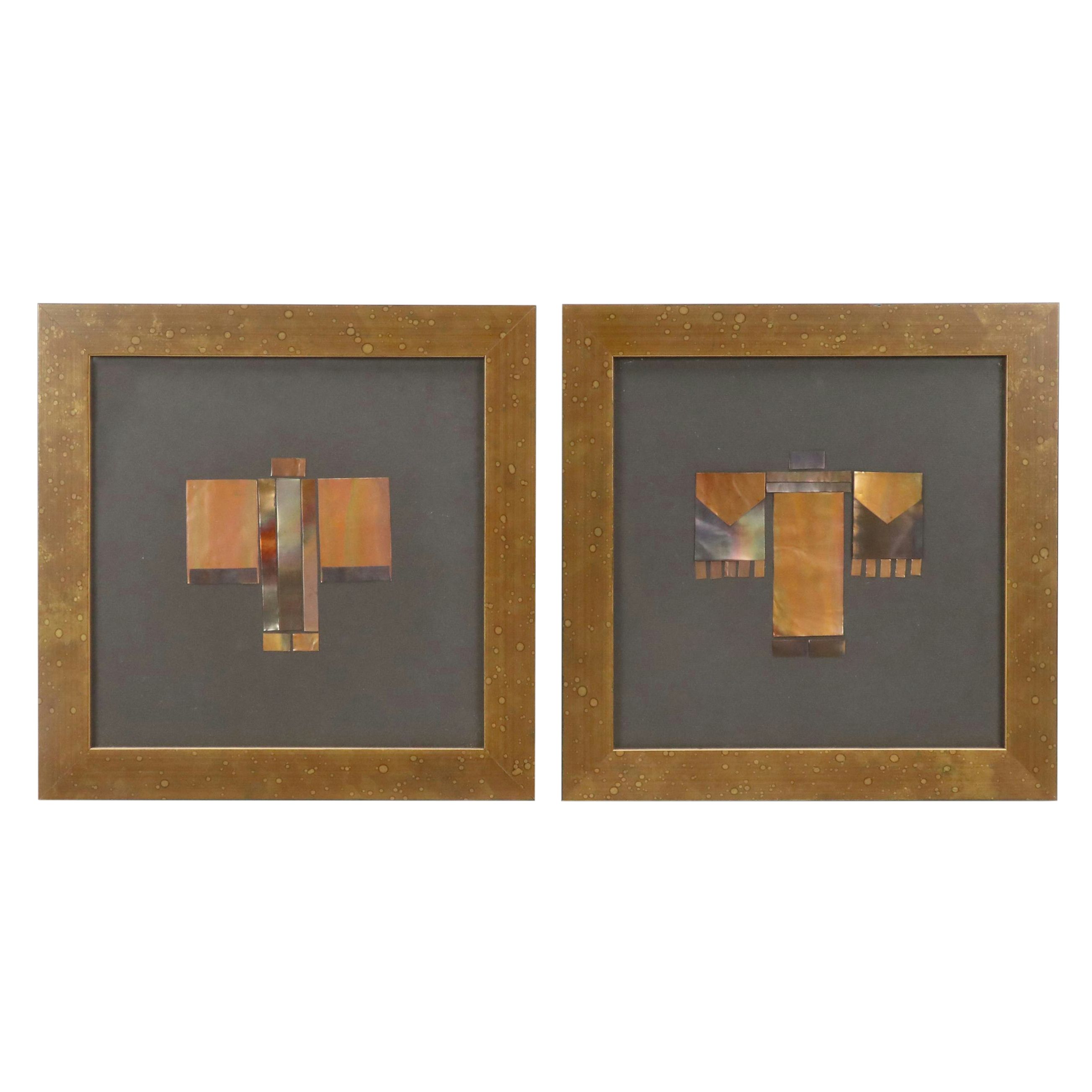 The Craftsman Collection Geometric Metal Assemblage "Little Kims", Set of Four