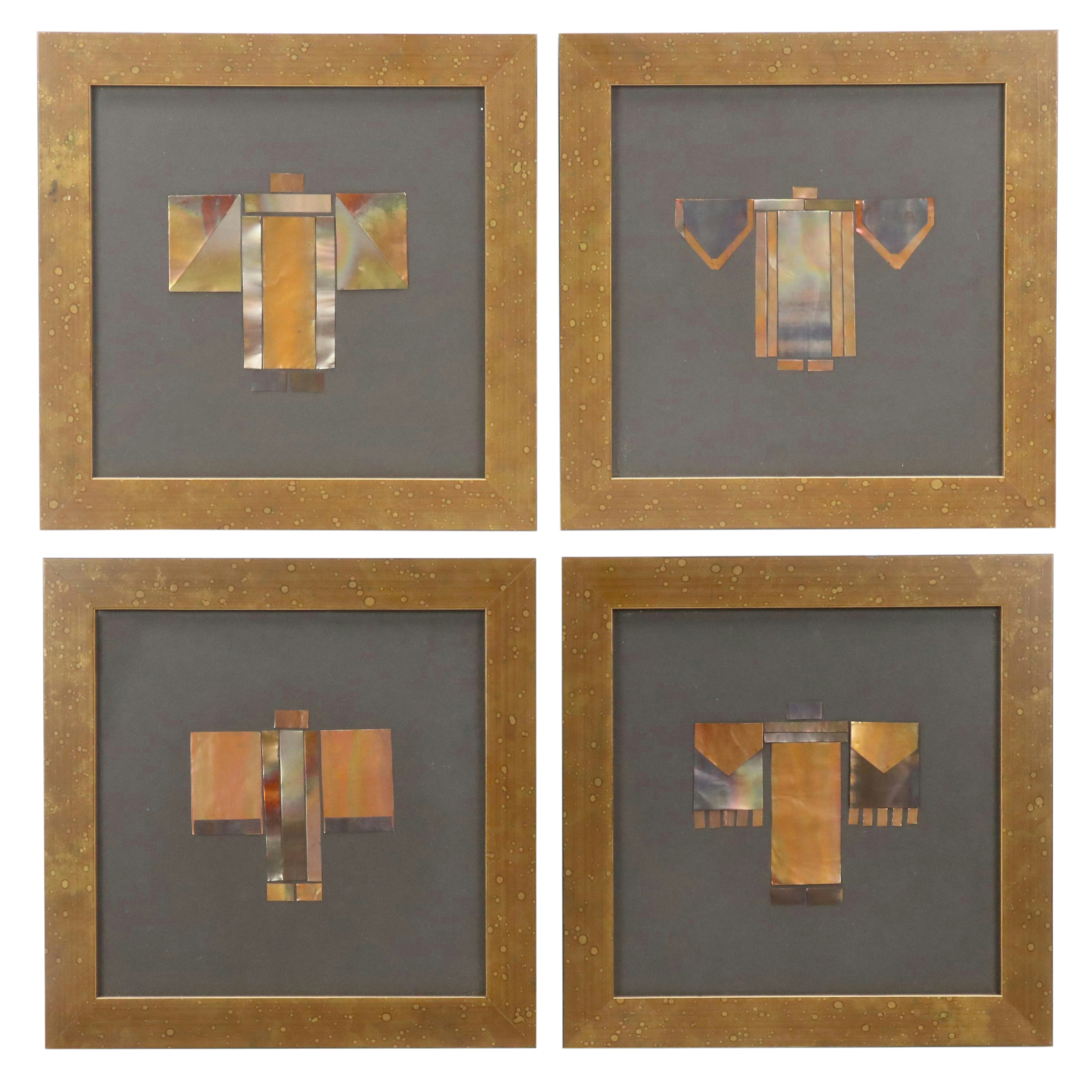 The Craftsman Collection Geometric Metal Assemblage "Little Kims", Set of Four