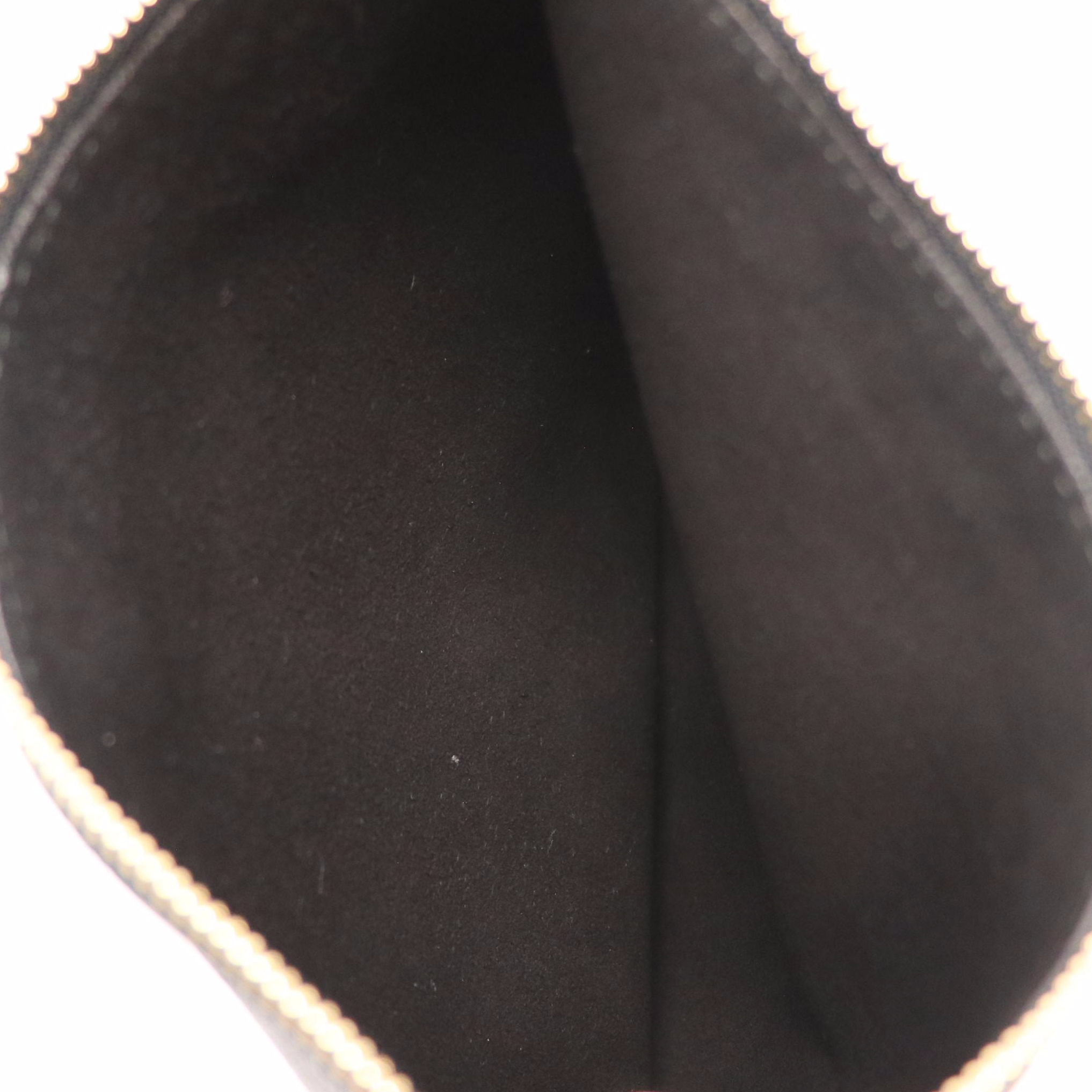 Salvatore Ferragamo Black Calfskin Grain Leather Slouchy Hobo Bag with Zip Pouch