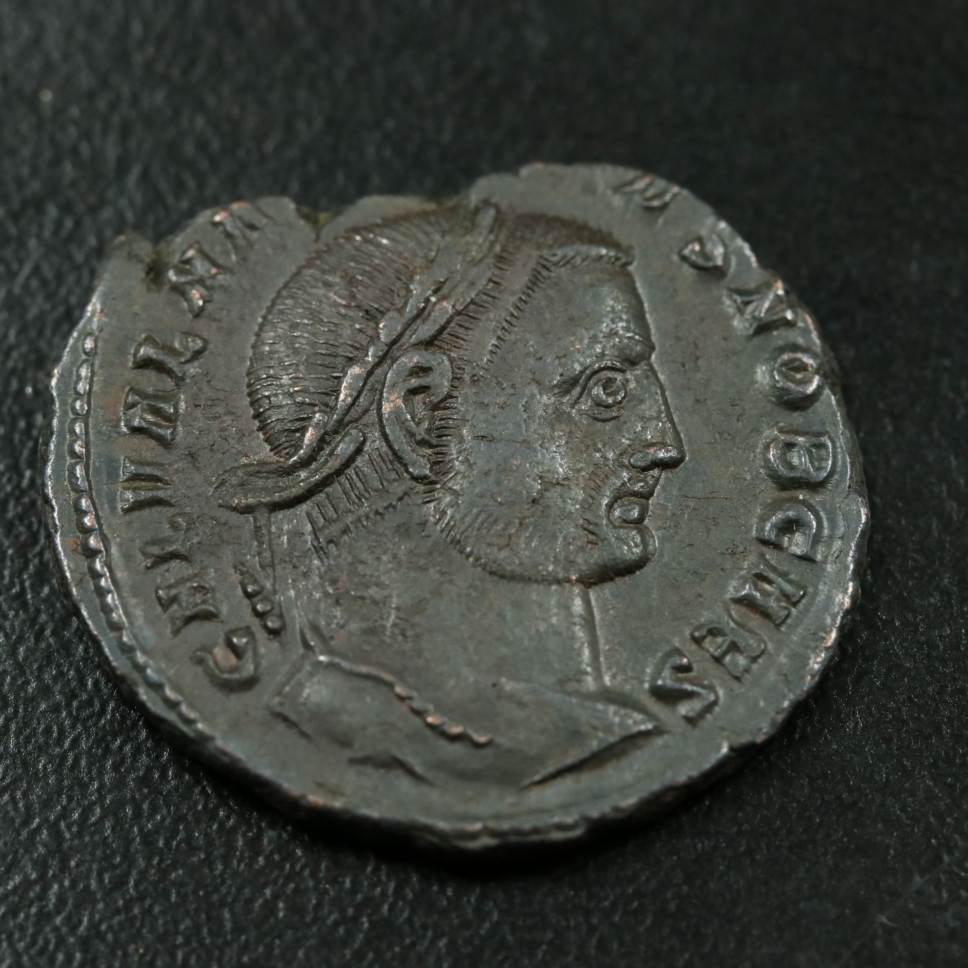 Ancient Roman Imperial Æ Follis Coin of Galerius, ca. 308 A.D.