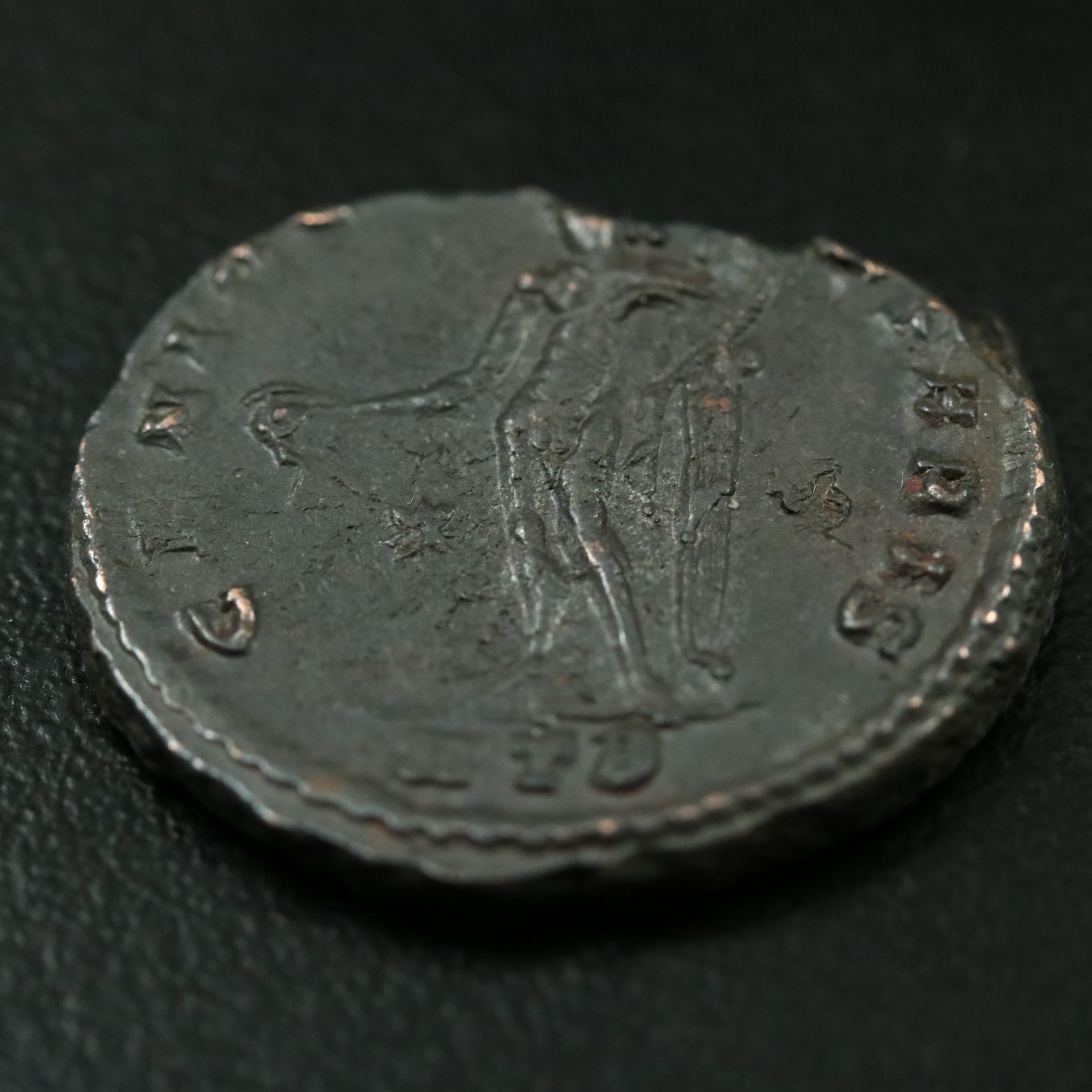 Ancient Roman Imperial Æ Follis Coin of Galerius, ca. 308 A.D.