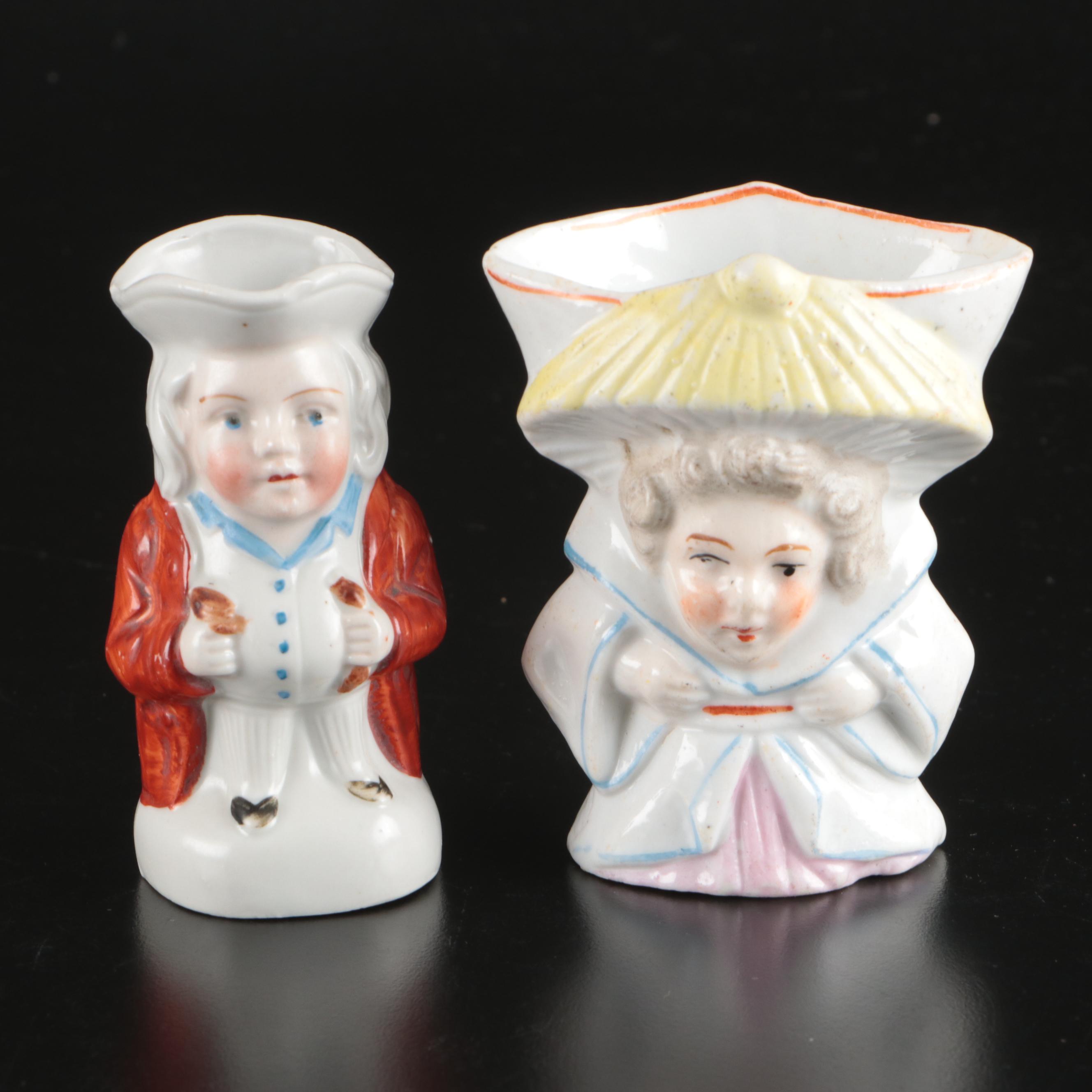 Victorian Style Miniature Toby Jug with Farinings and Other Decor