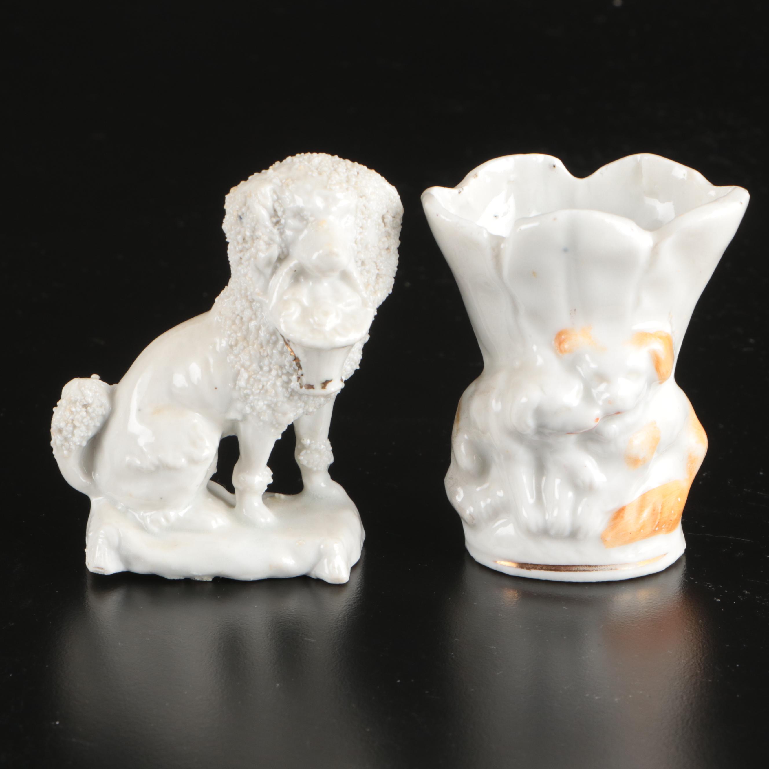 Victorian Style Miniature Toby Jug with Farinings and Other Decor