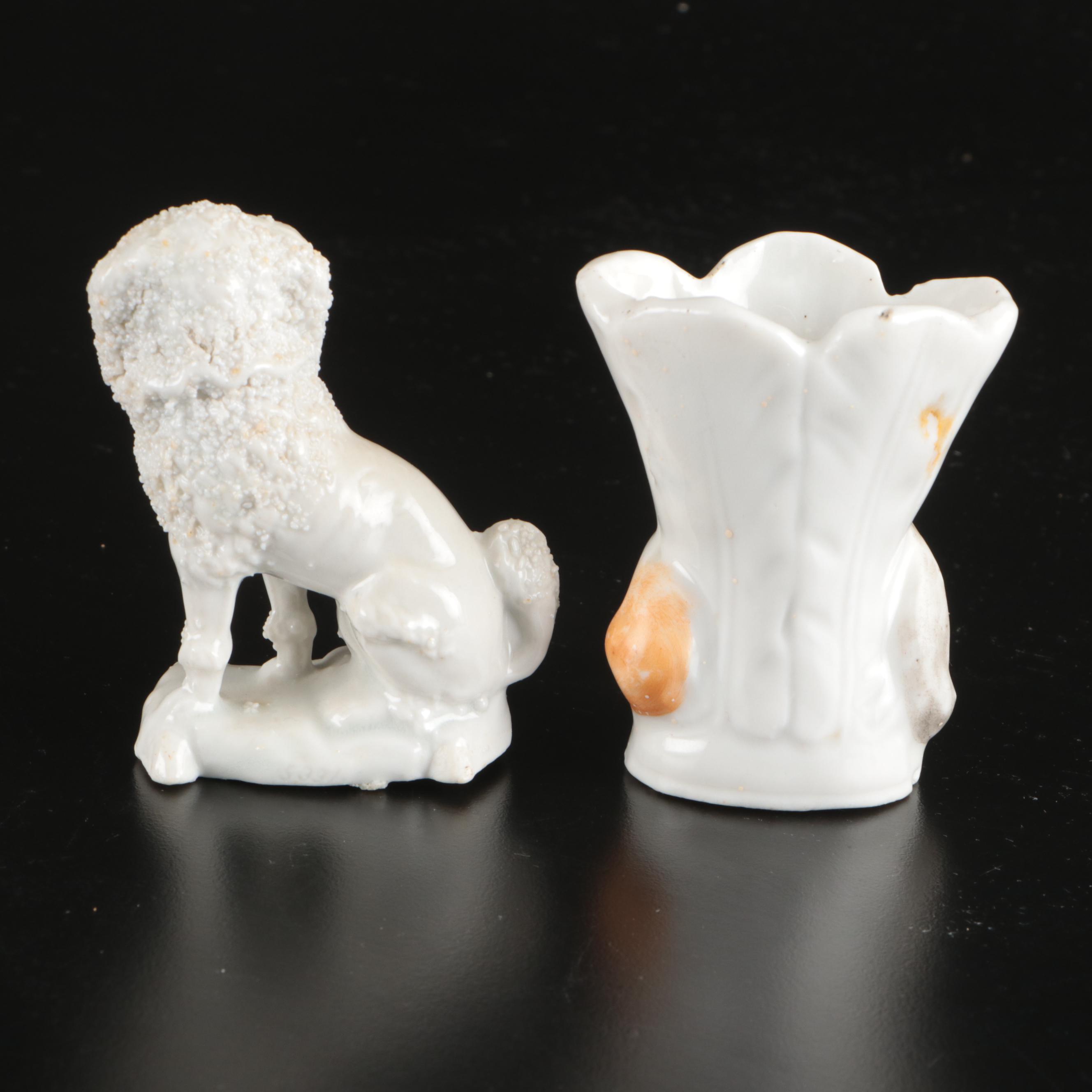 Victorian Style Miniature Toby Jug with Farinings and Other Decor