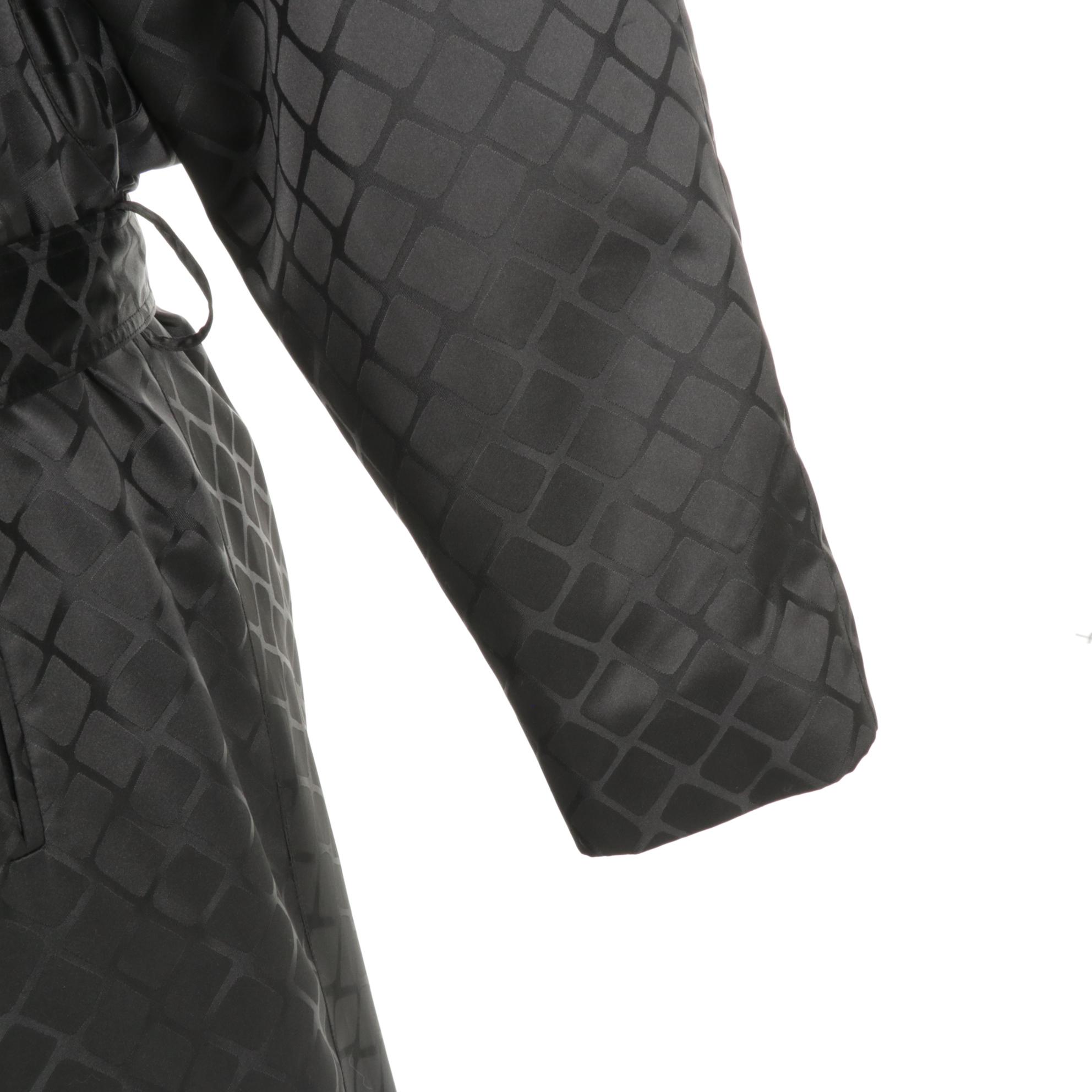 Revillon Espresso Mink Fur Lined Storm Coat with Hood