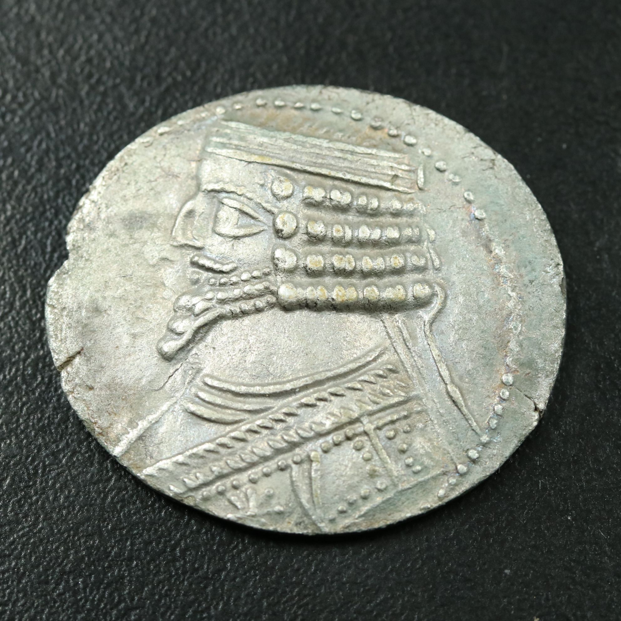 Ancient Parthian Kingdom AR Tetradrachm Coin of Phraates IV, ca. 38 B.C.