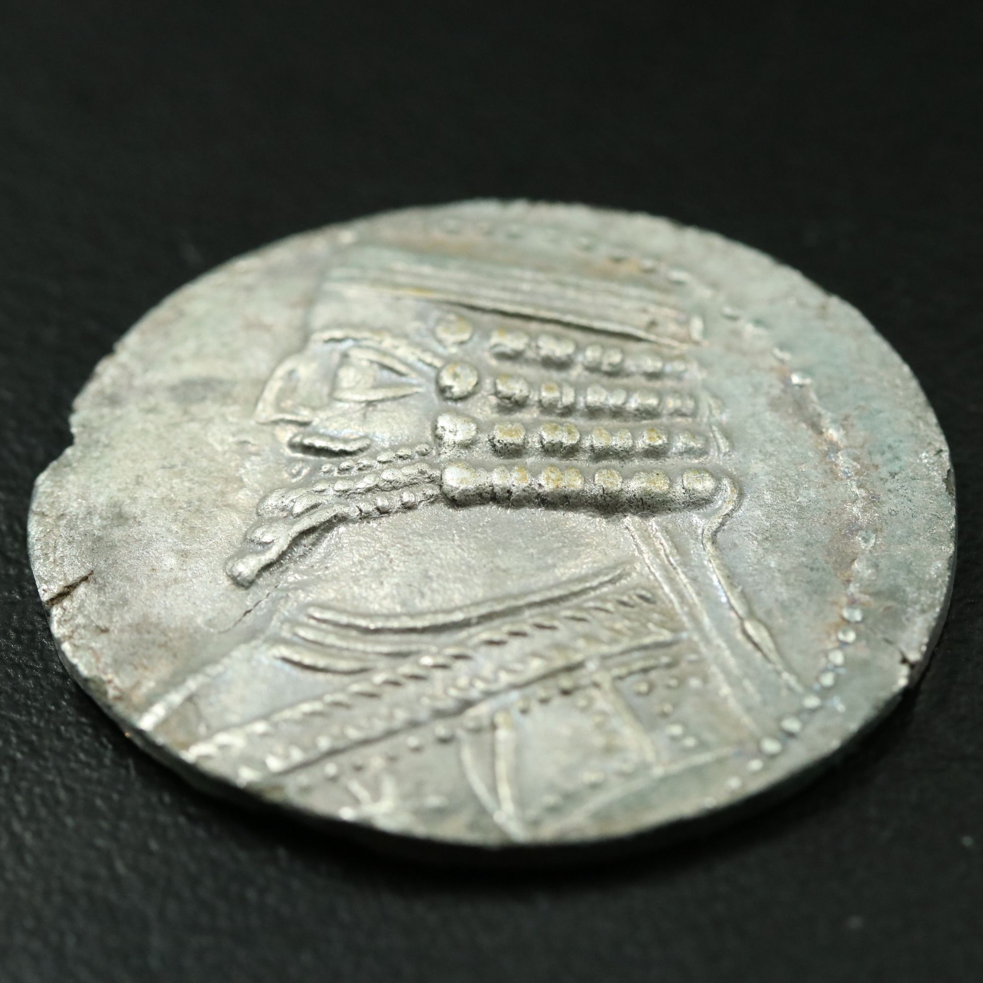 Ancient Parthian Kingdom AR Tetradrachm Coin of Phraates IV, ca. 38 B.C.