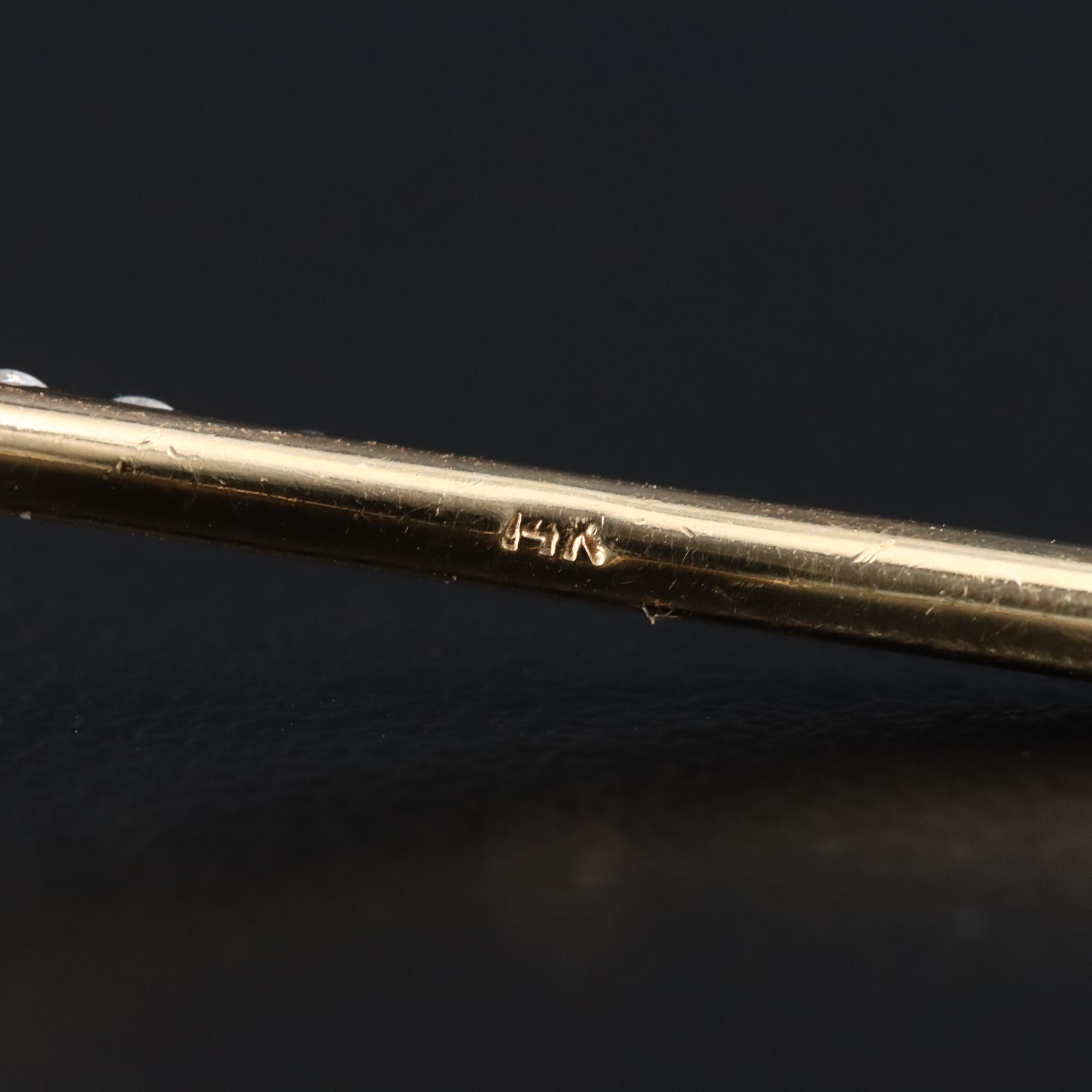 14K 1.03 CTW Diamond Wave Bangle Bracelet