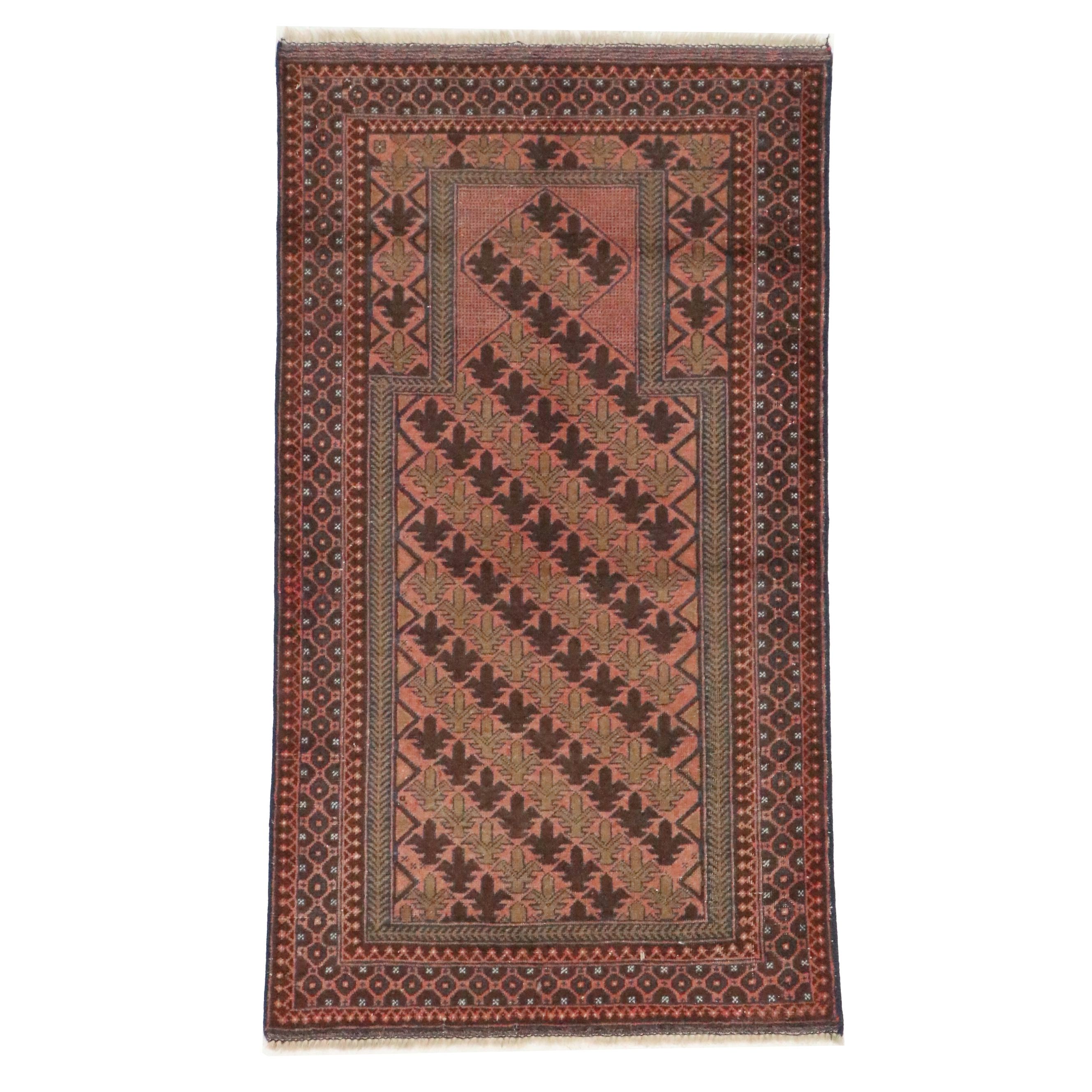 2'11 x 5'3 Hand-Knotted Persian Baluch Accent Rug
