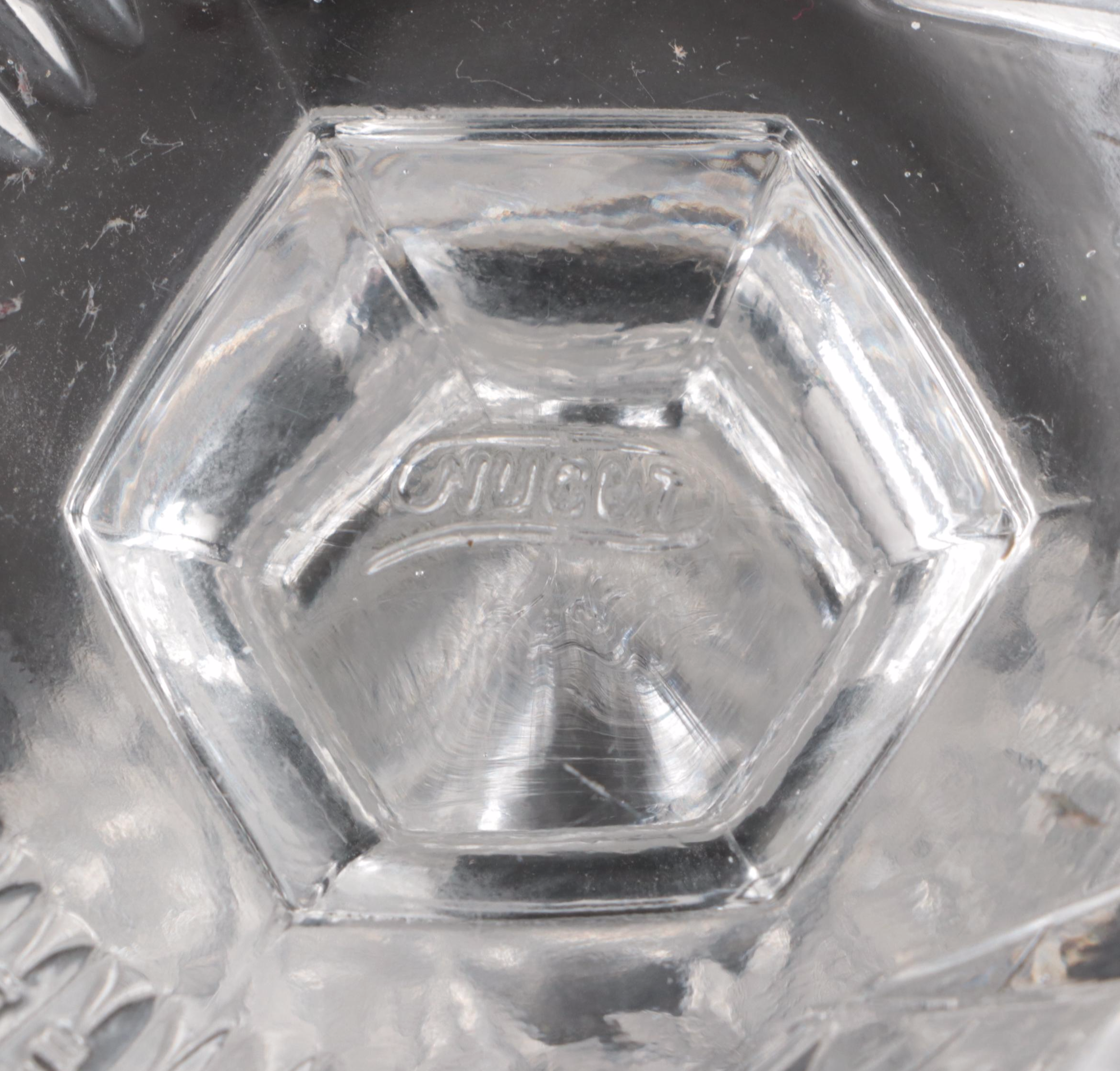 Nucut Footed Bowl with American Brilliant Style Nappy Bowls and Other Tableware