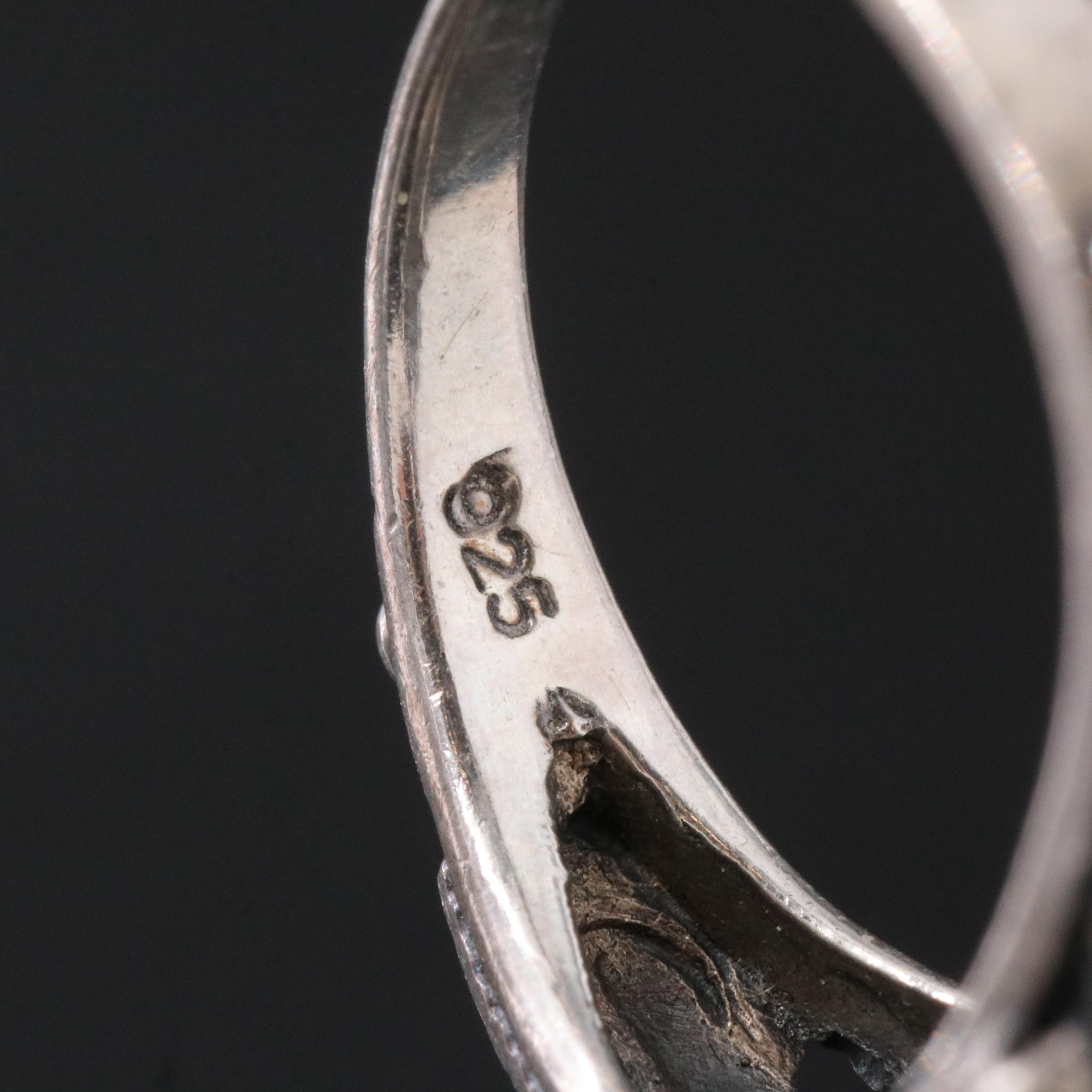 Sterling Faux Tiger's Eye Ring