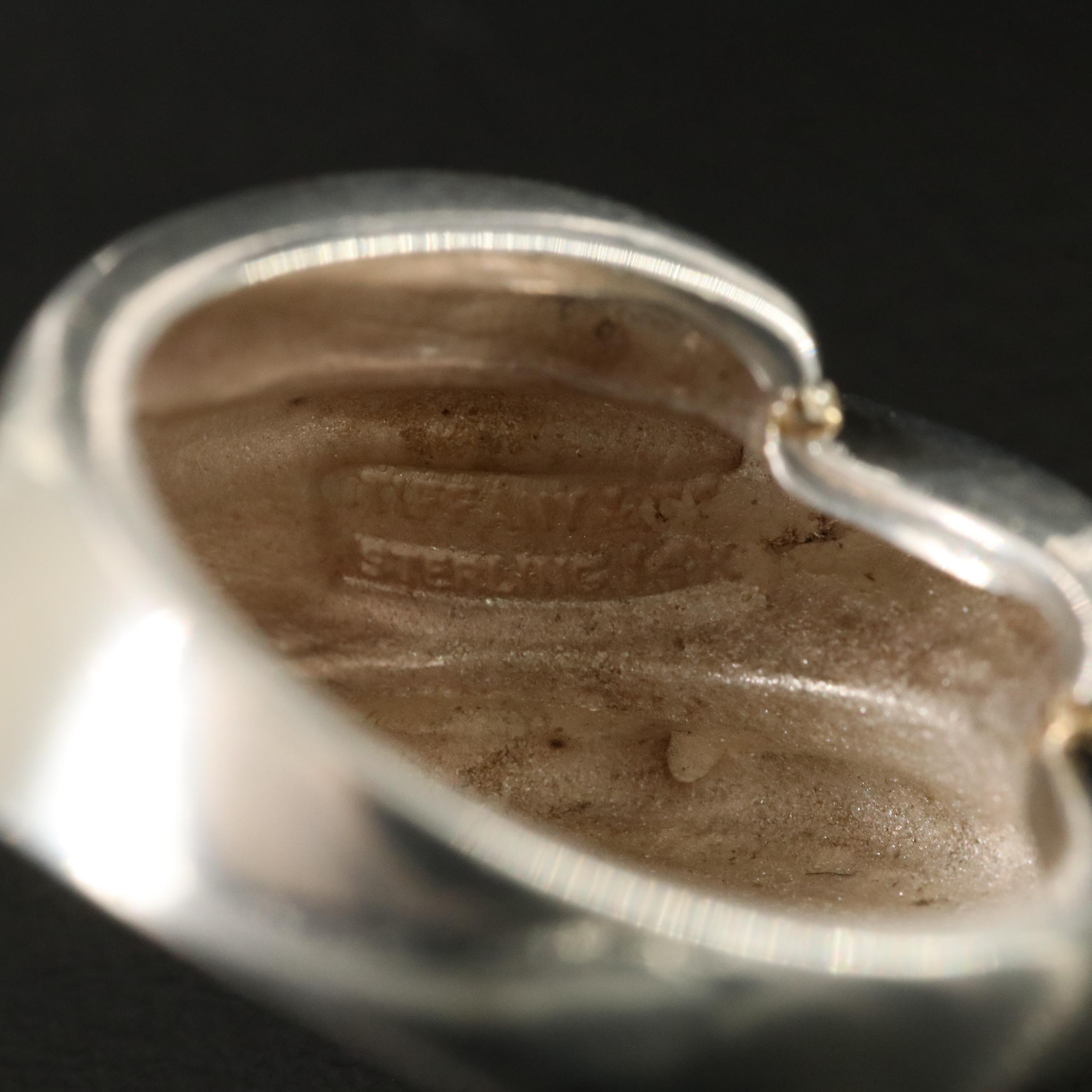 Tiffany & Co. Sterling and 14K Shrimp Ring