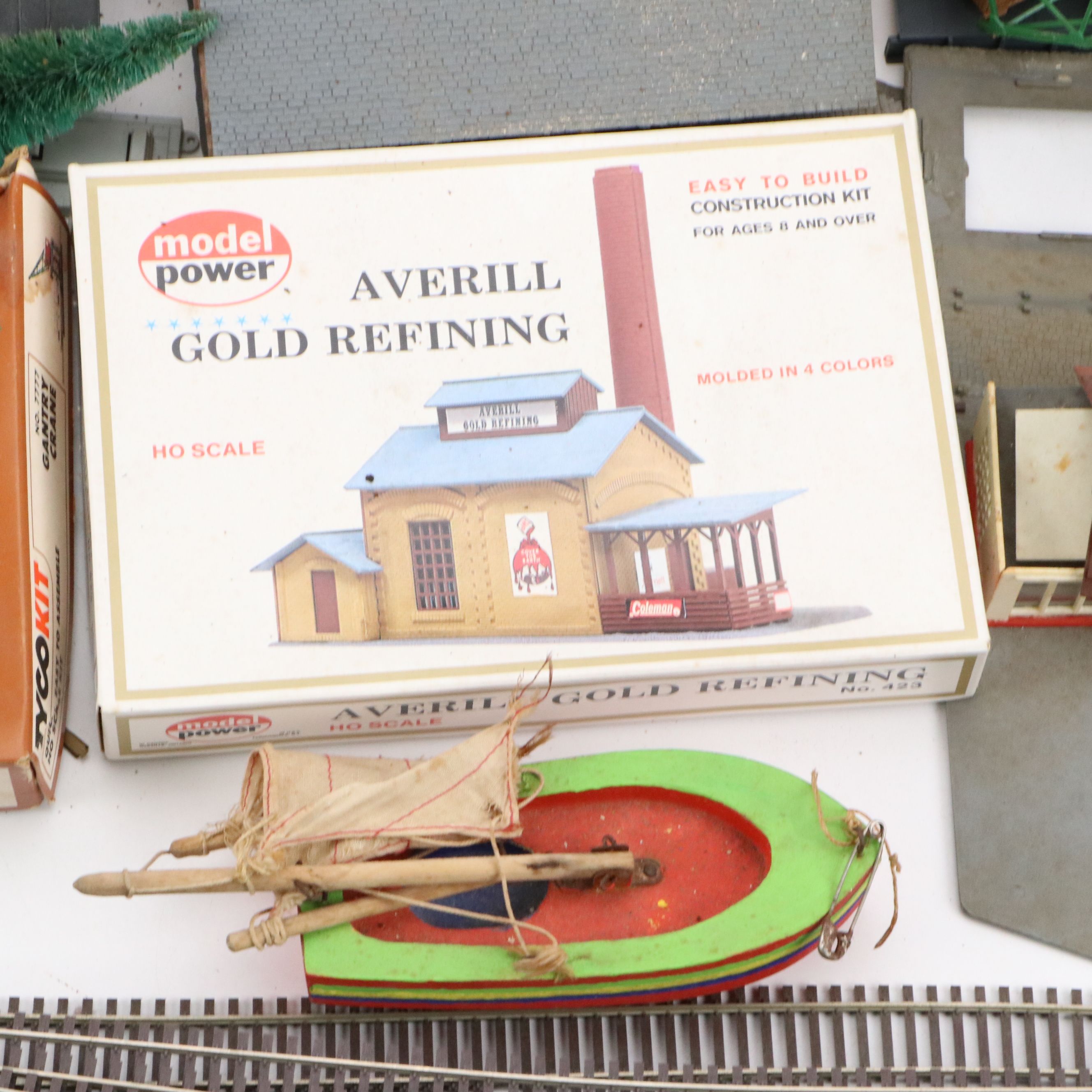 Tyco, Model Power, and Other Model Train Buildings, Tracks, and Accessories