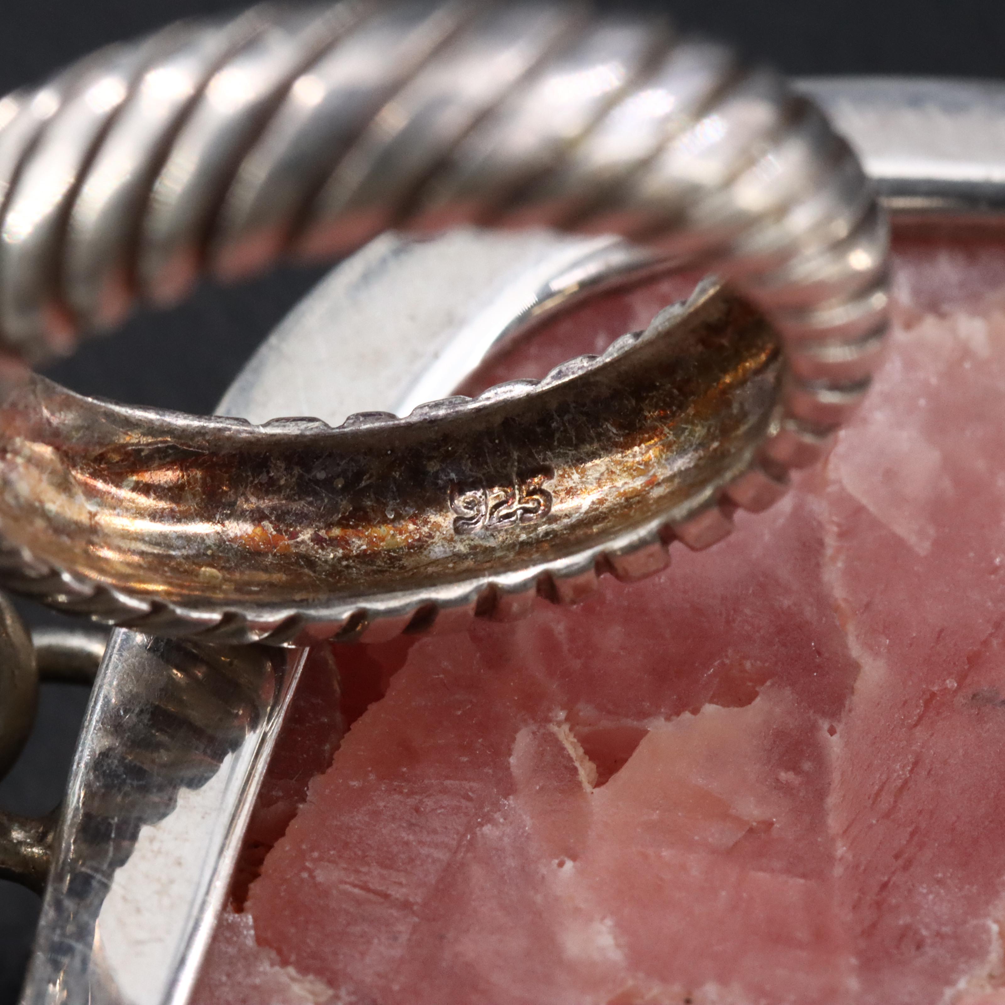 Sterling Gemstone Link Necklace with Lizard Accent