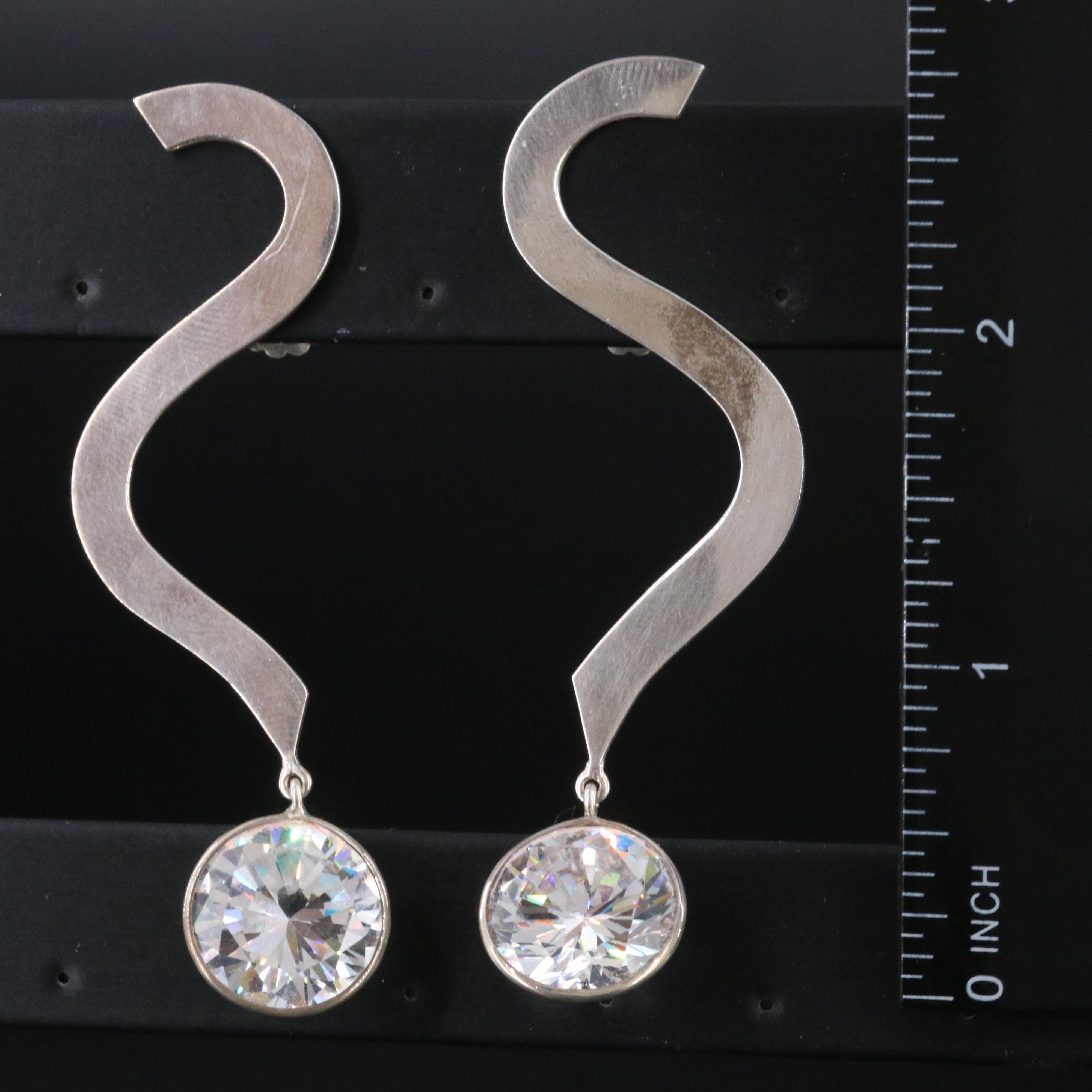 M & J Savitt Featured in Sterling Earrings
