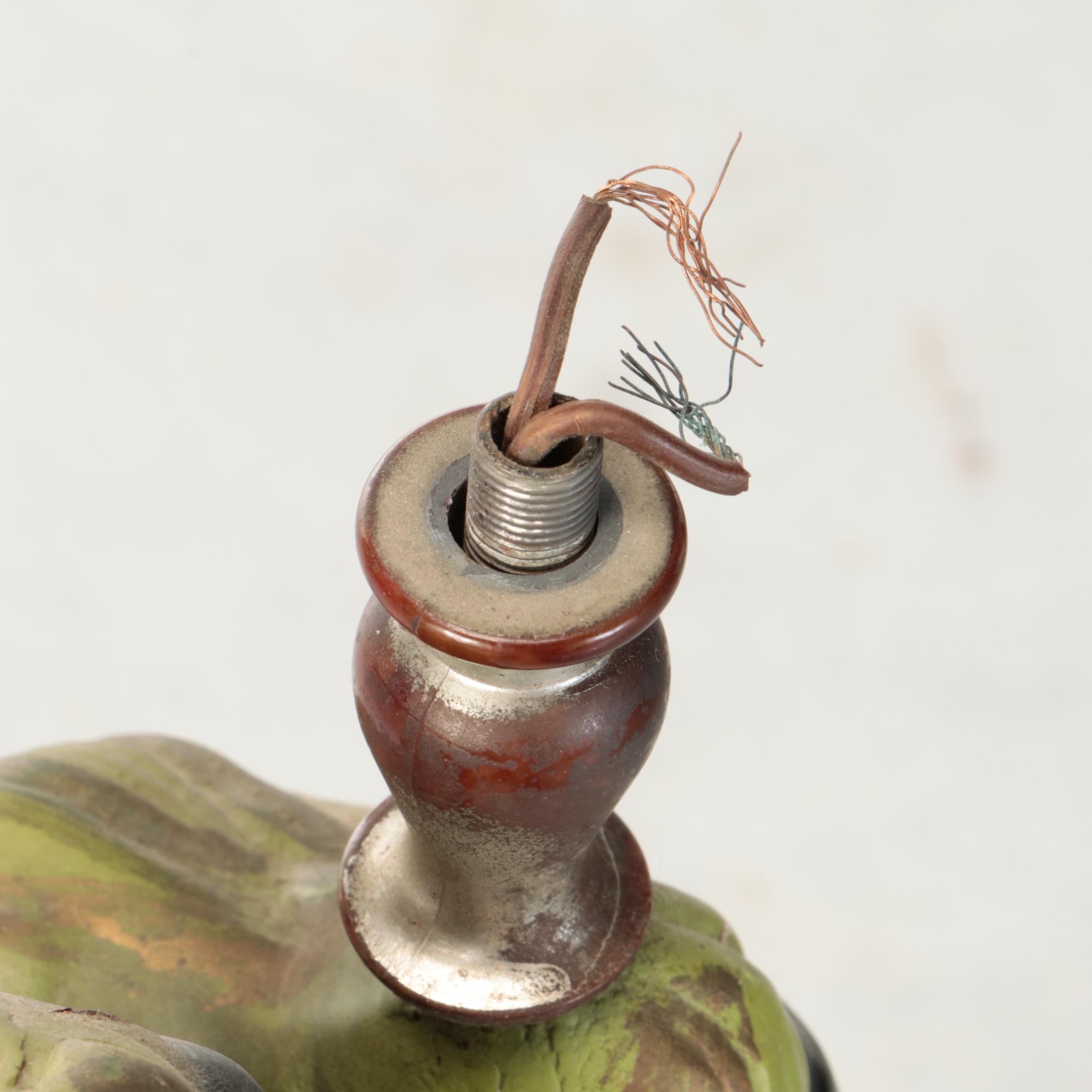 Chalkware Blackamoor Figural Table Lamp