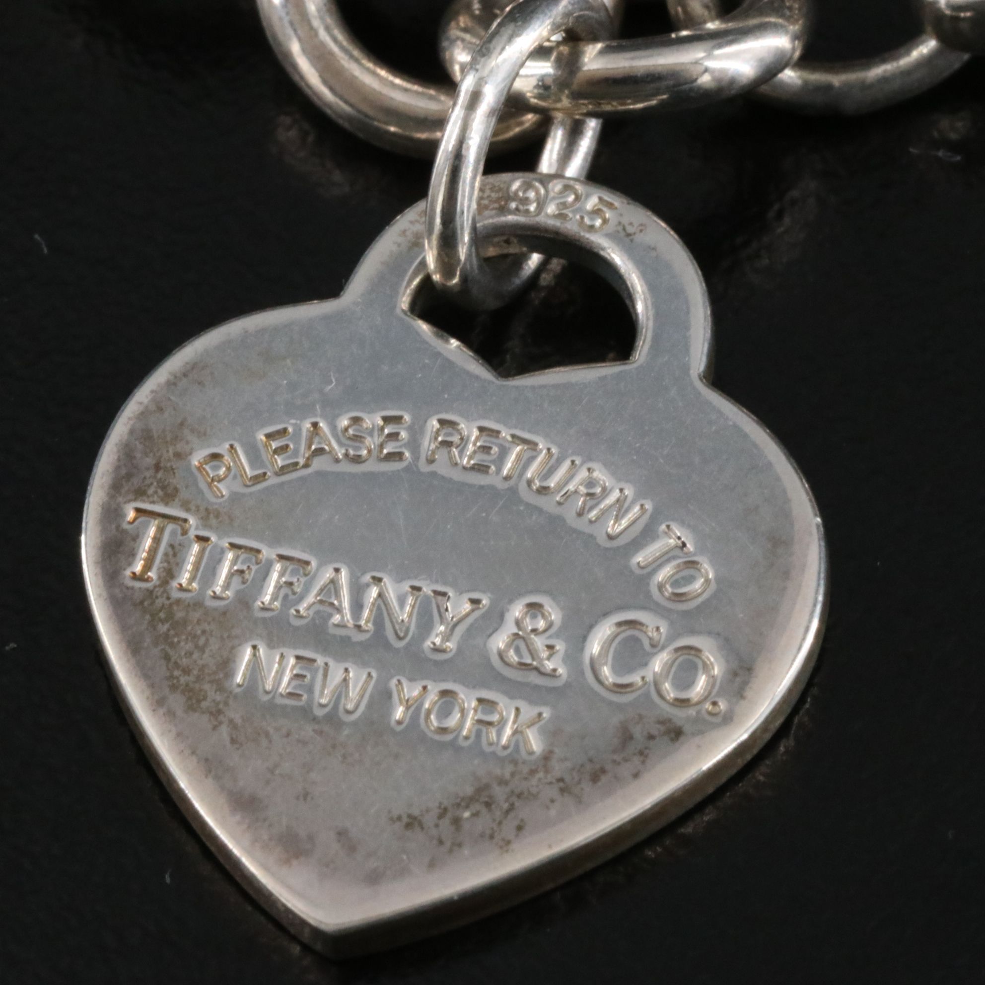Tiffany & Co. Return to Tiffany Sterling Heart Tag Charm Bracelet