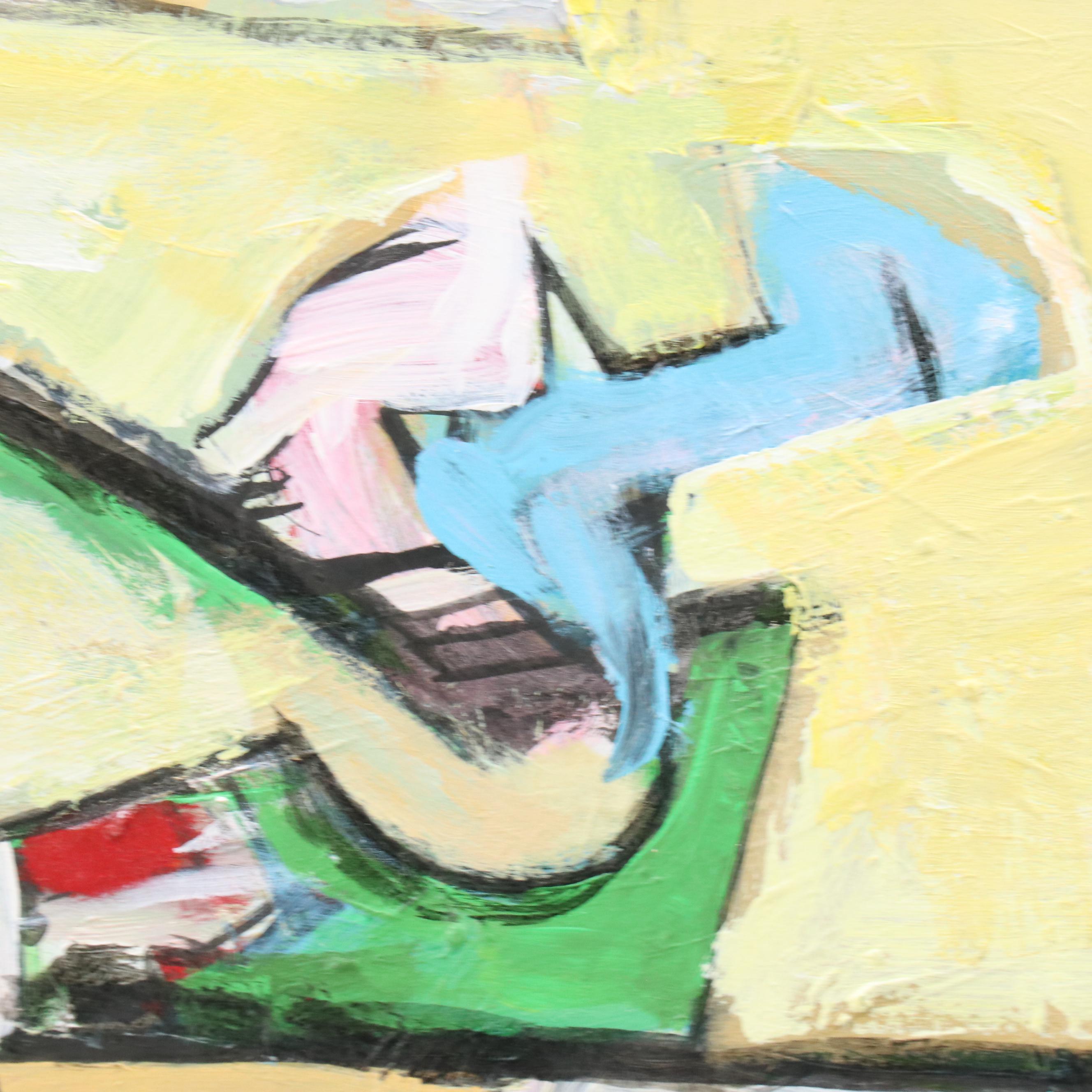 James L. Bruch Abstract Oil Painting, Late 20th Century