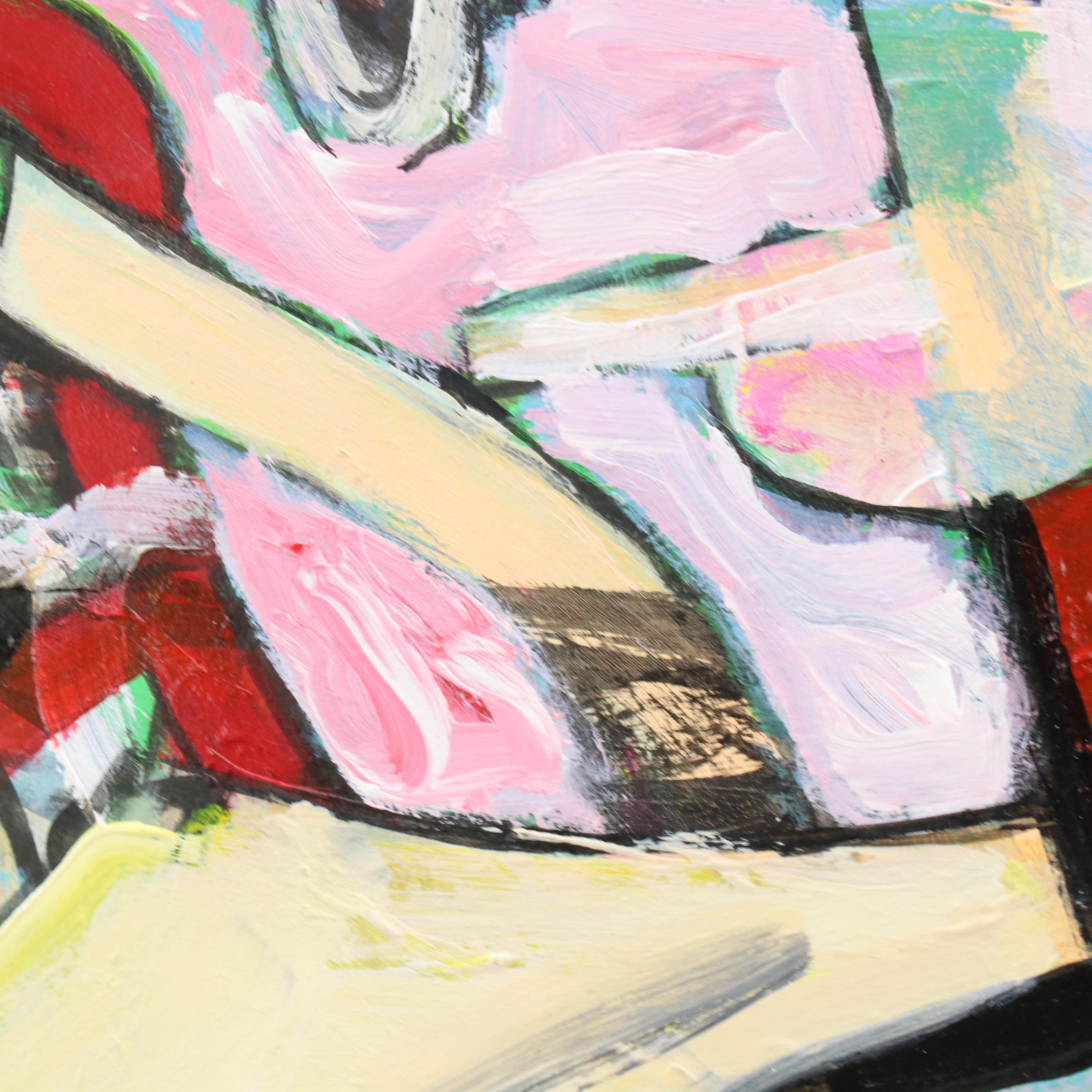 James L. Bruch Abstract Oil Painting, Late 20th Century