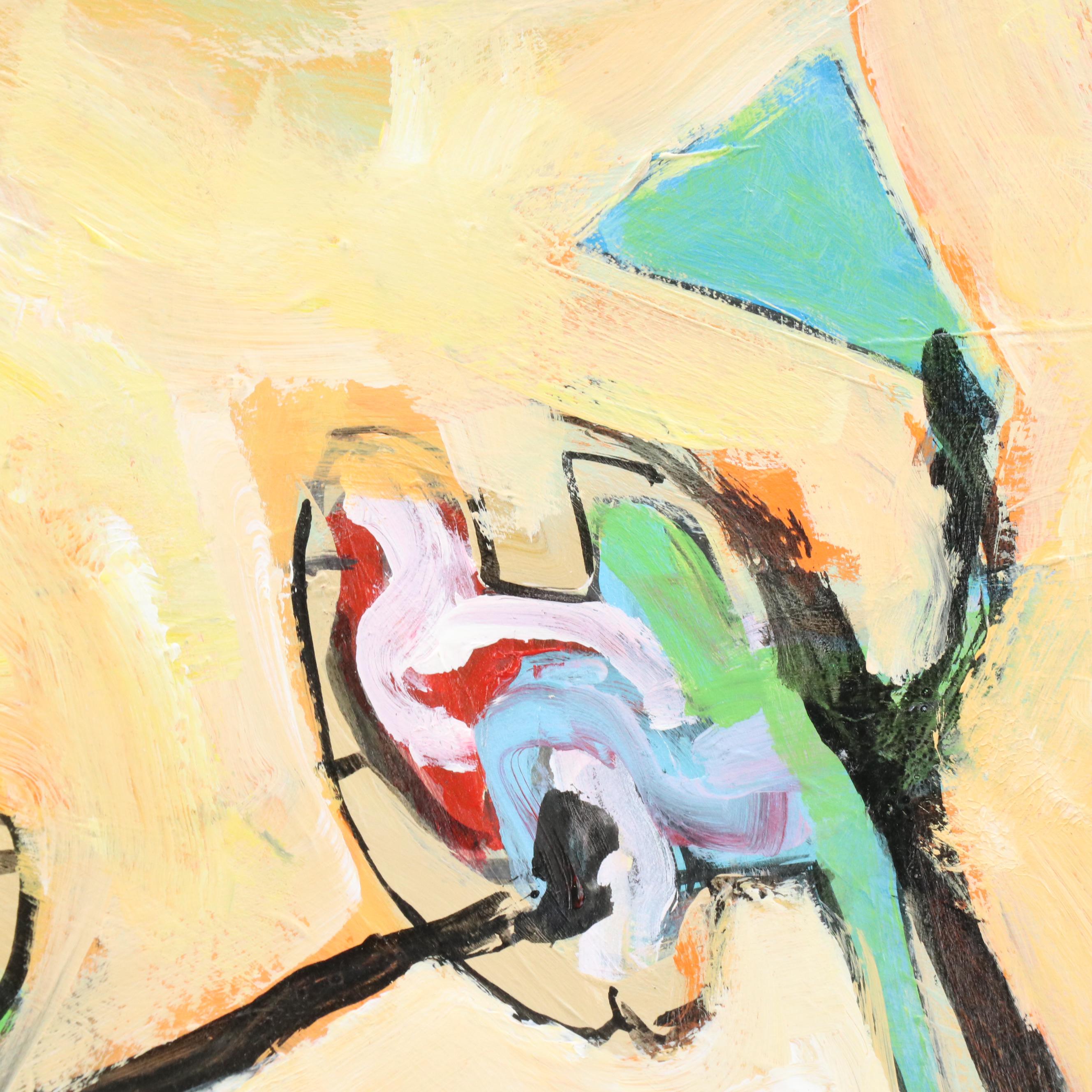 James L. Bruch Abstract Oil Painting, Late 20th Century