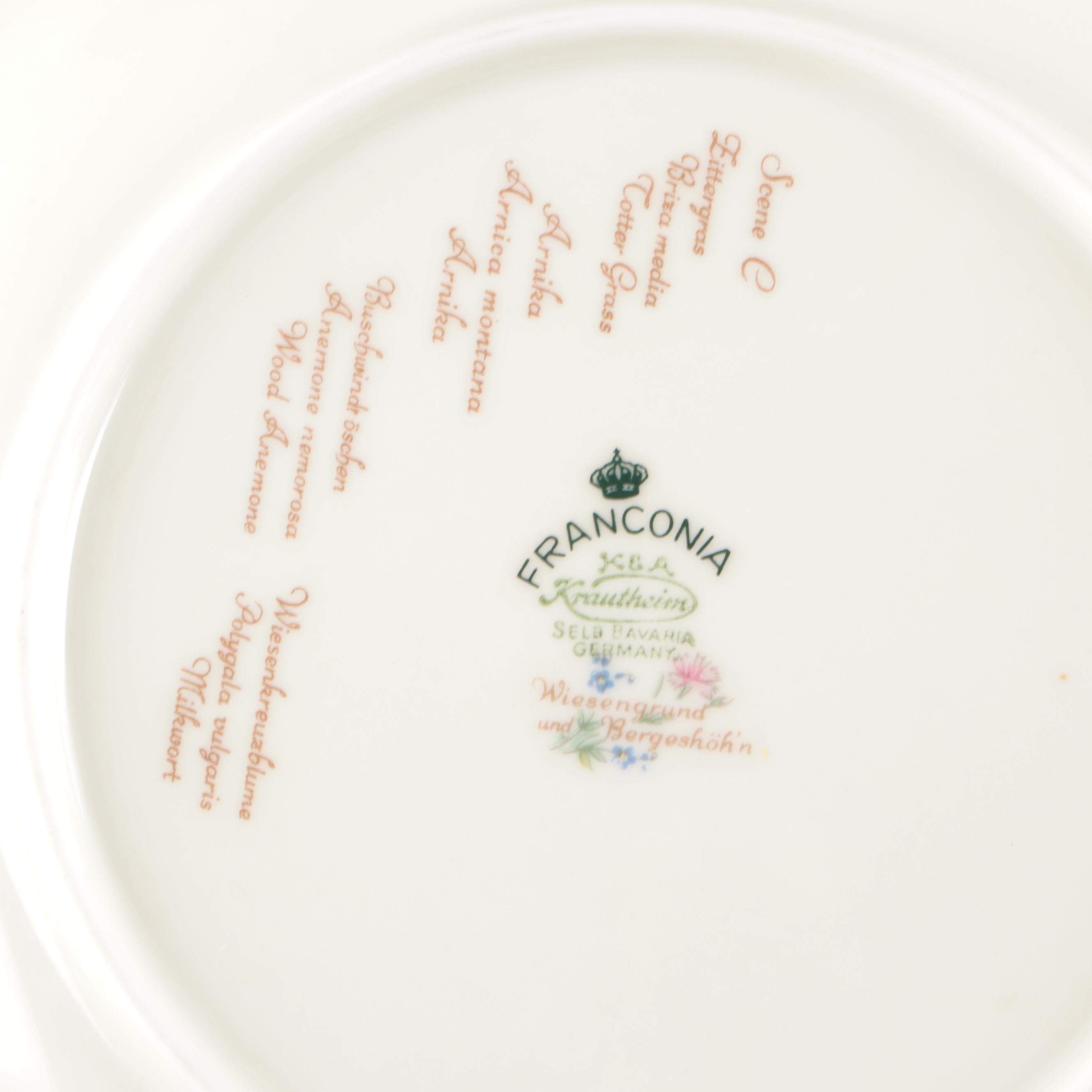 Franconia-Krautheim & Adelburg "Meadow Flowers" Ceramic Dinnerware