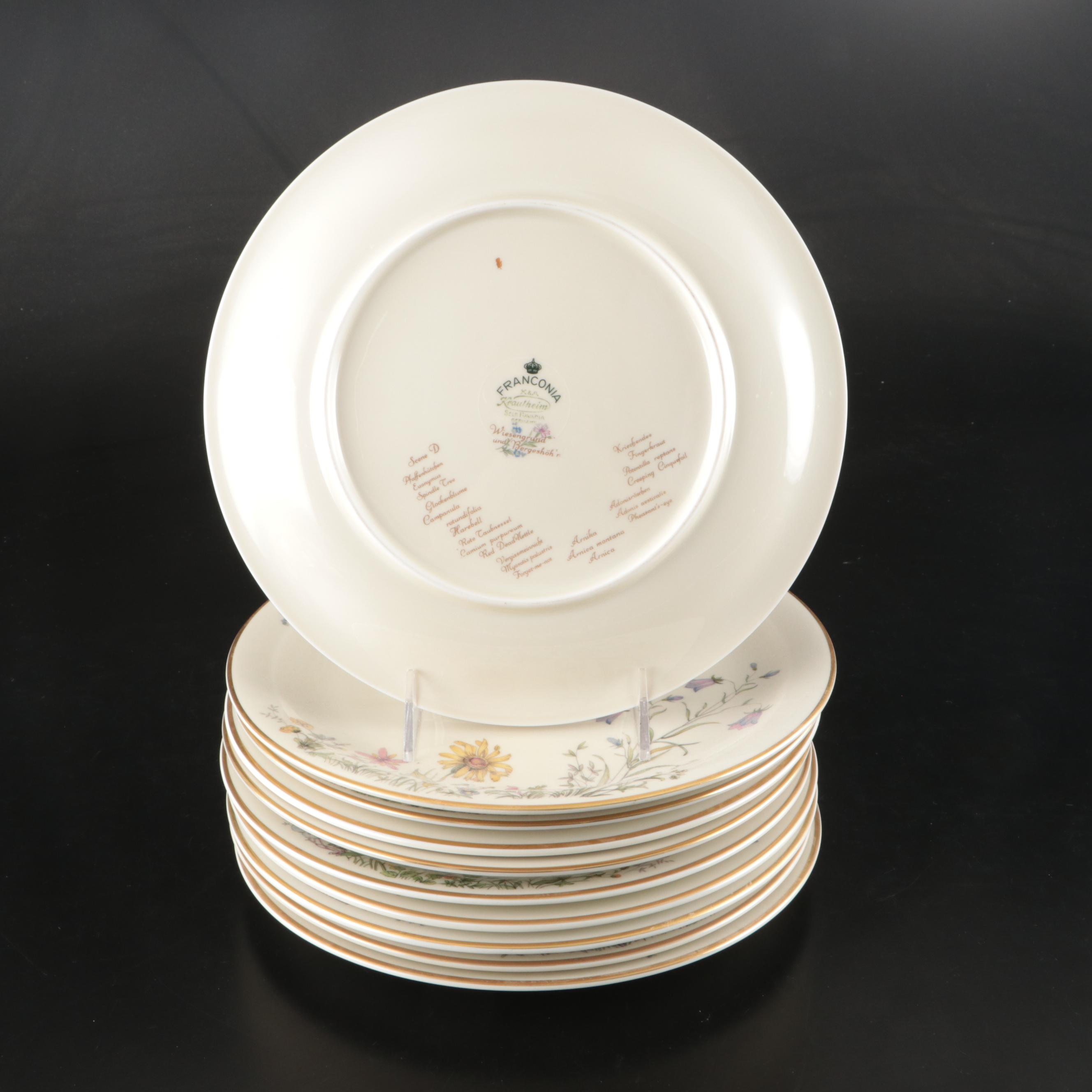 Franconia-Krautheim & Adelburg "Meadow Flowers" Ceramic Dinnerware