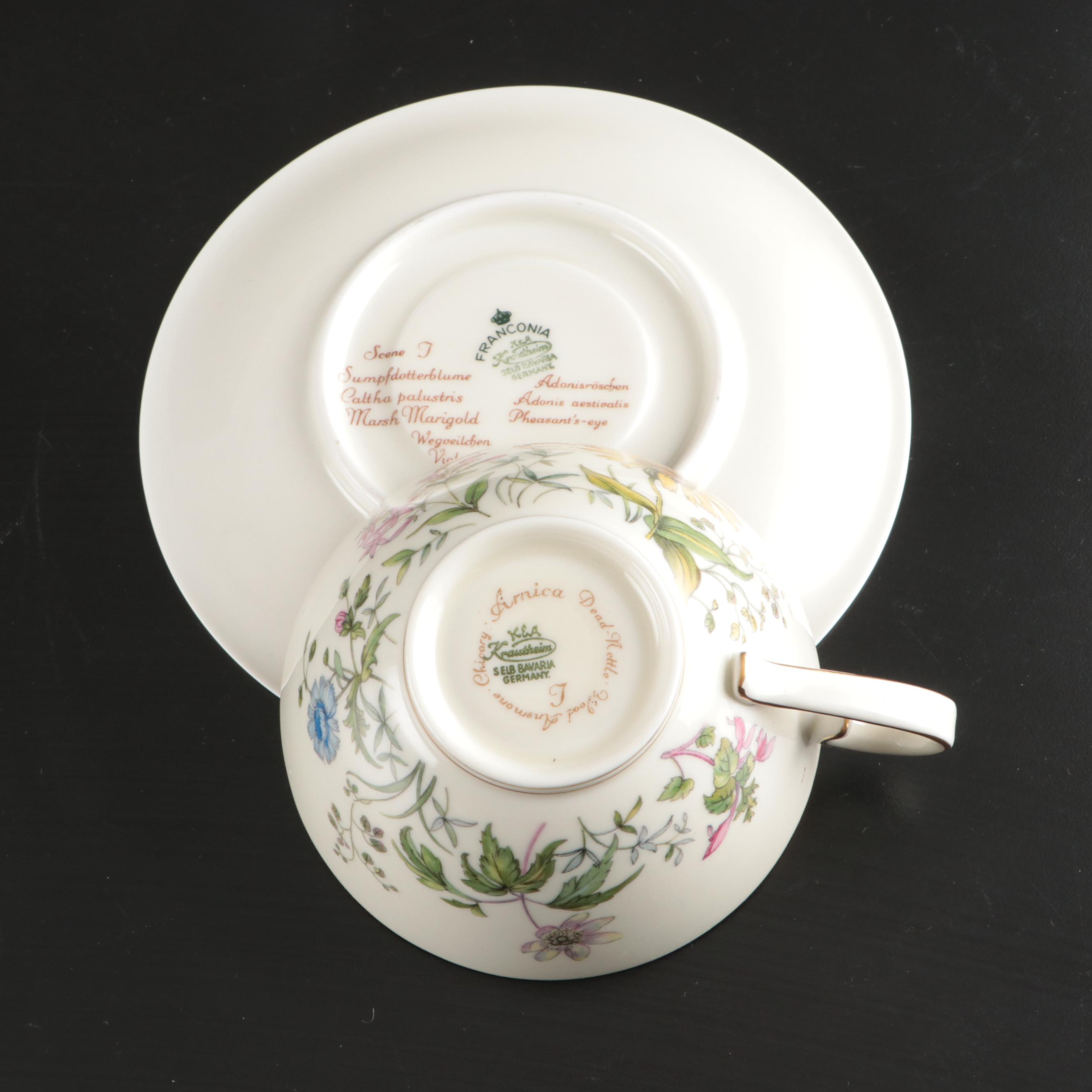 Franconia-Krautheim & Adelburg "Meadow Flowers" Ceramic Dinnerware