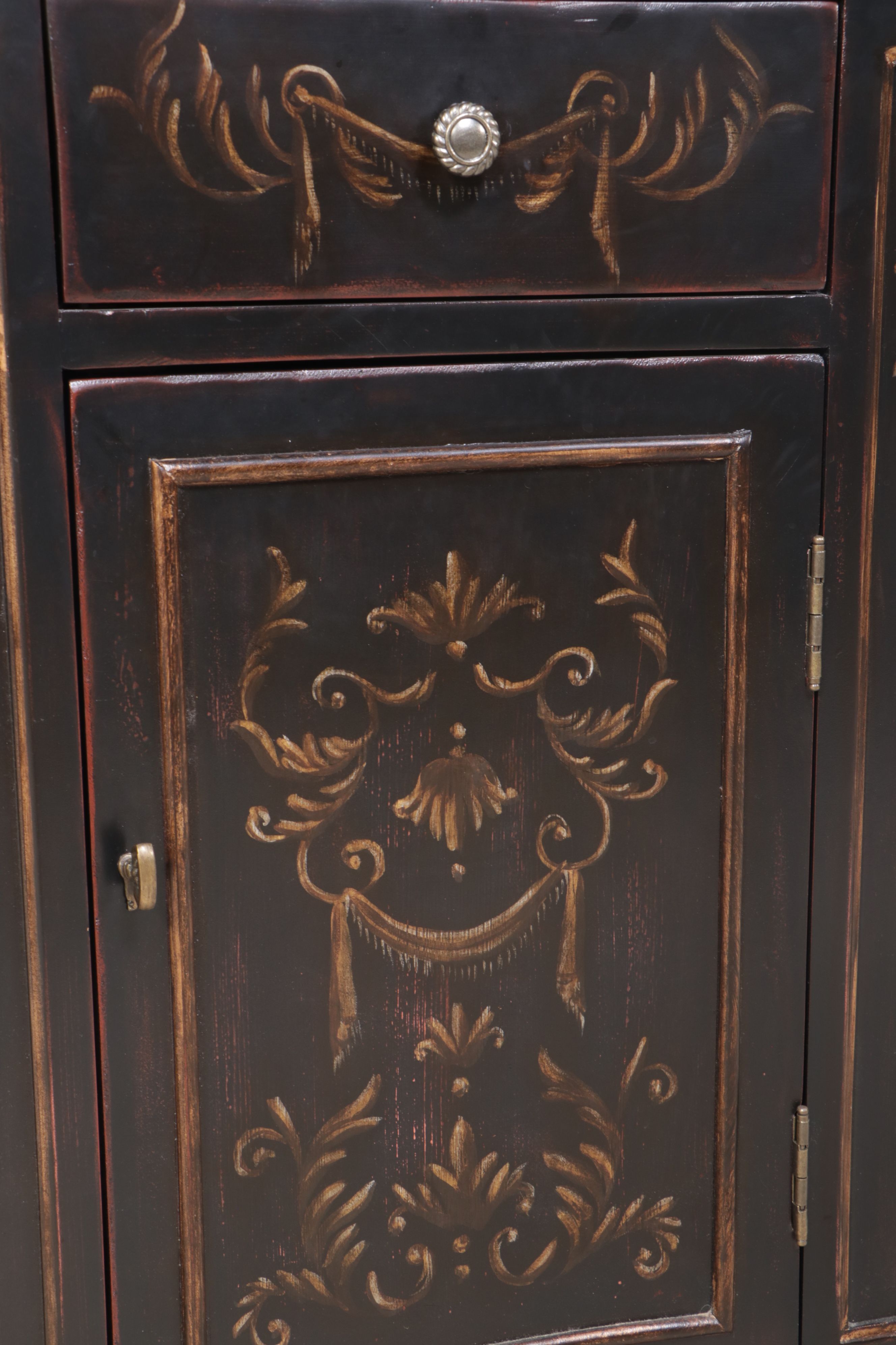 Hooker Furniture Kidney Shaped "Seven Seas" Cabinet