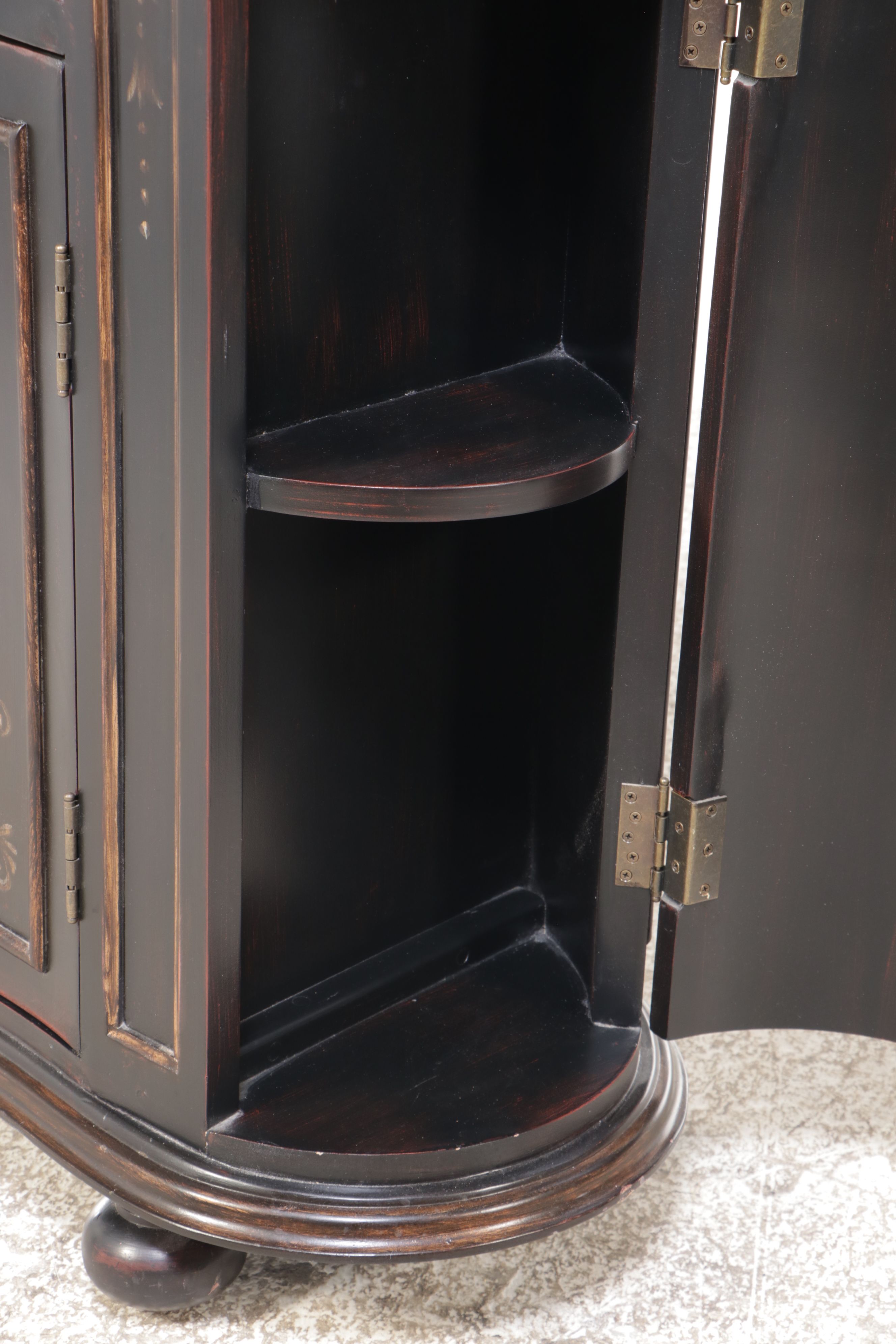 Hooker Furniture Kidney Shaped "Seven Seas" Cabinet