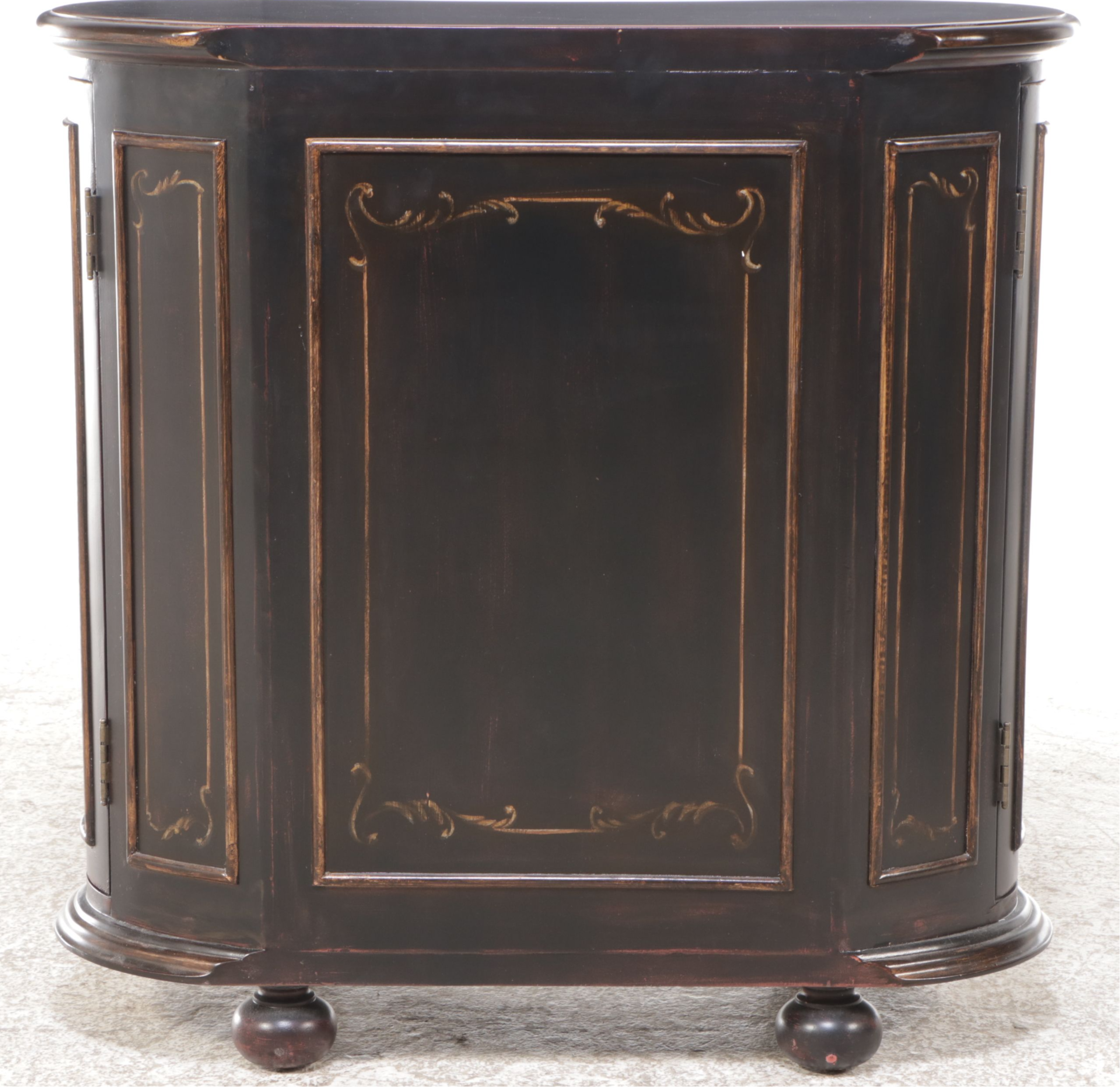 Hooker Furniture Kidney Shaped "Seven Seas" Cabinet