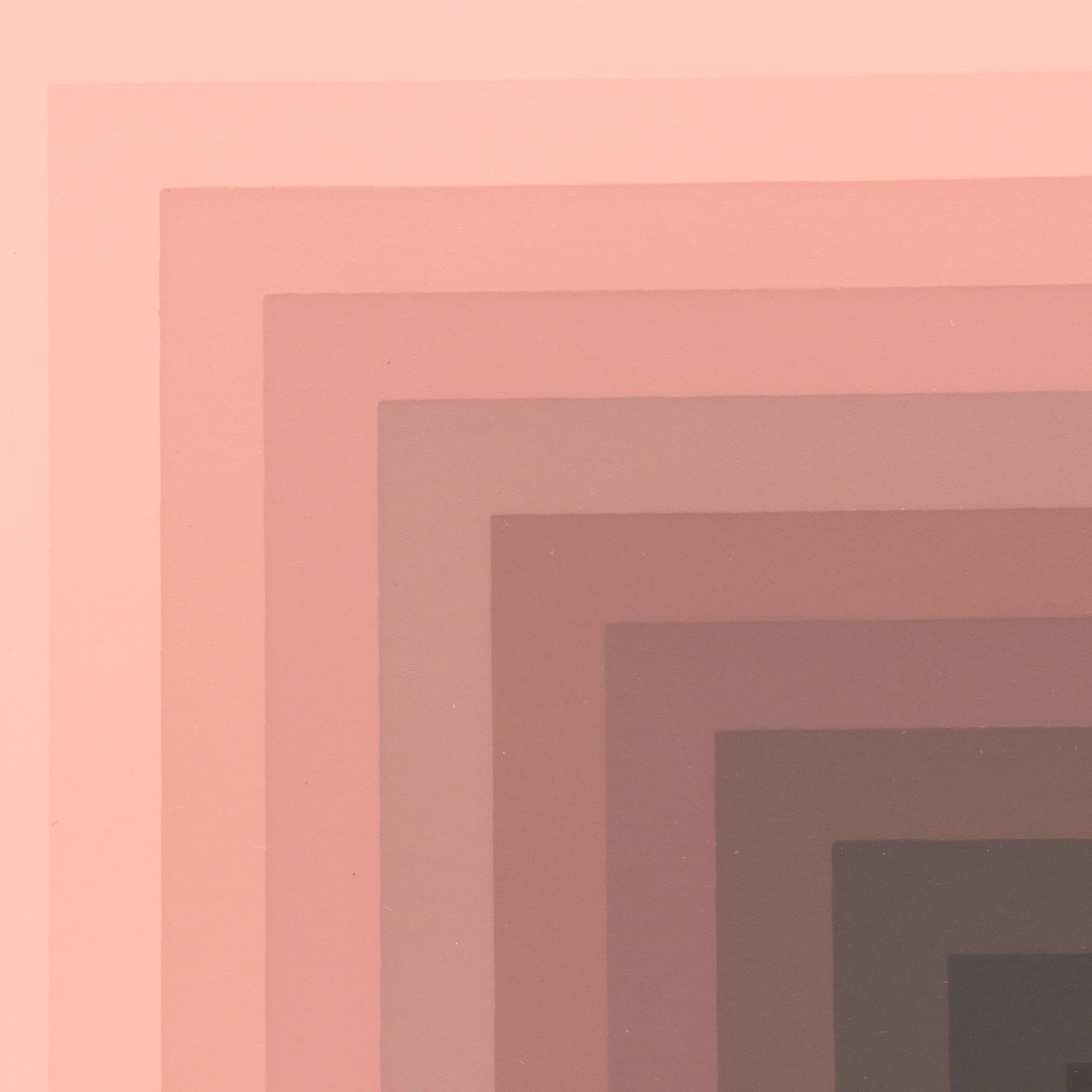 Jürgen Peters Op Art Serigraph "Window Motif," 1982