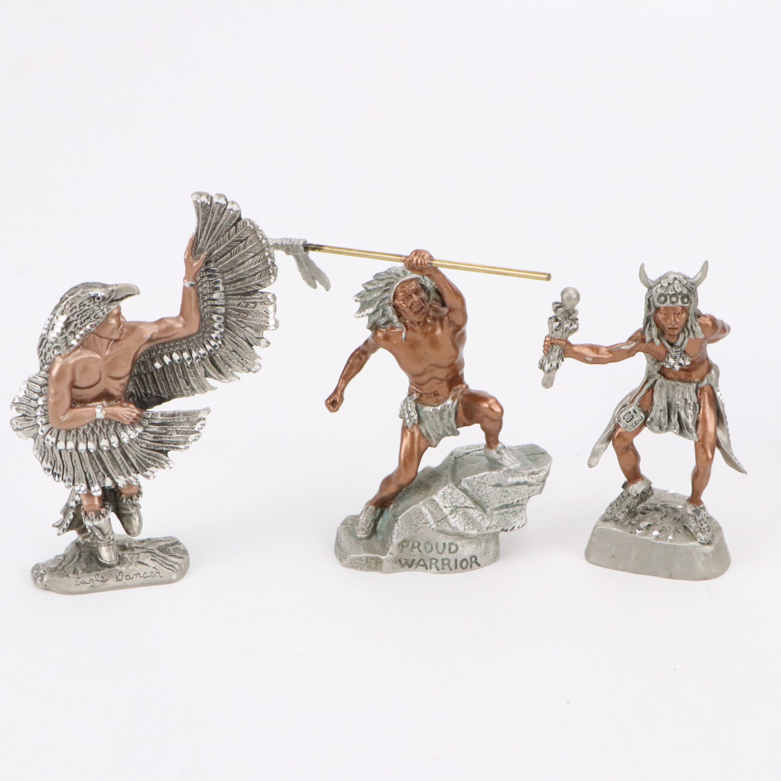 Masterworks Pewter Indigenous Characters, Dancers and Historical Figures