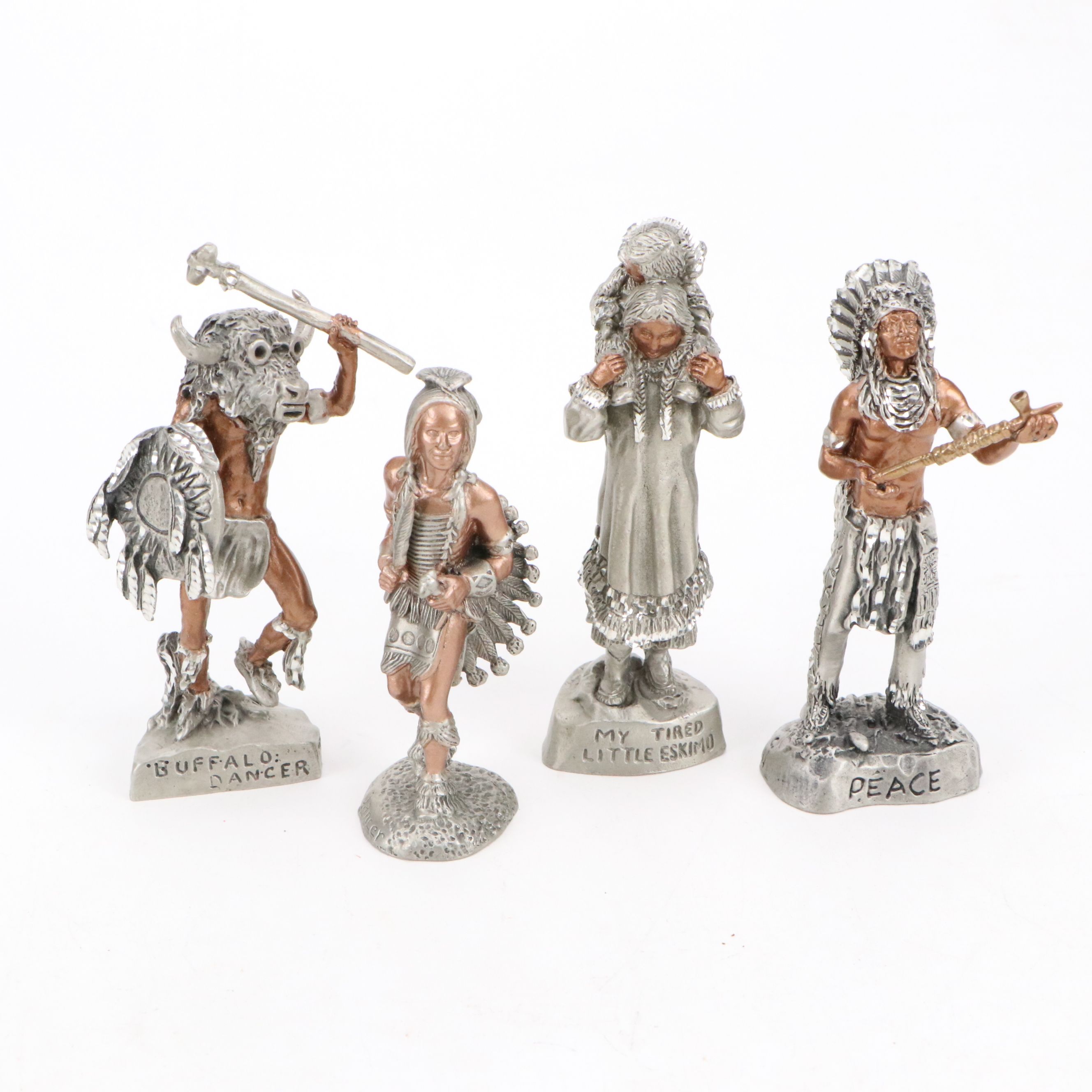 Masterworks Pewter Indigenous Characters, Dancers and Historical Figures