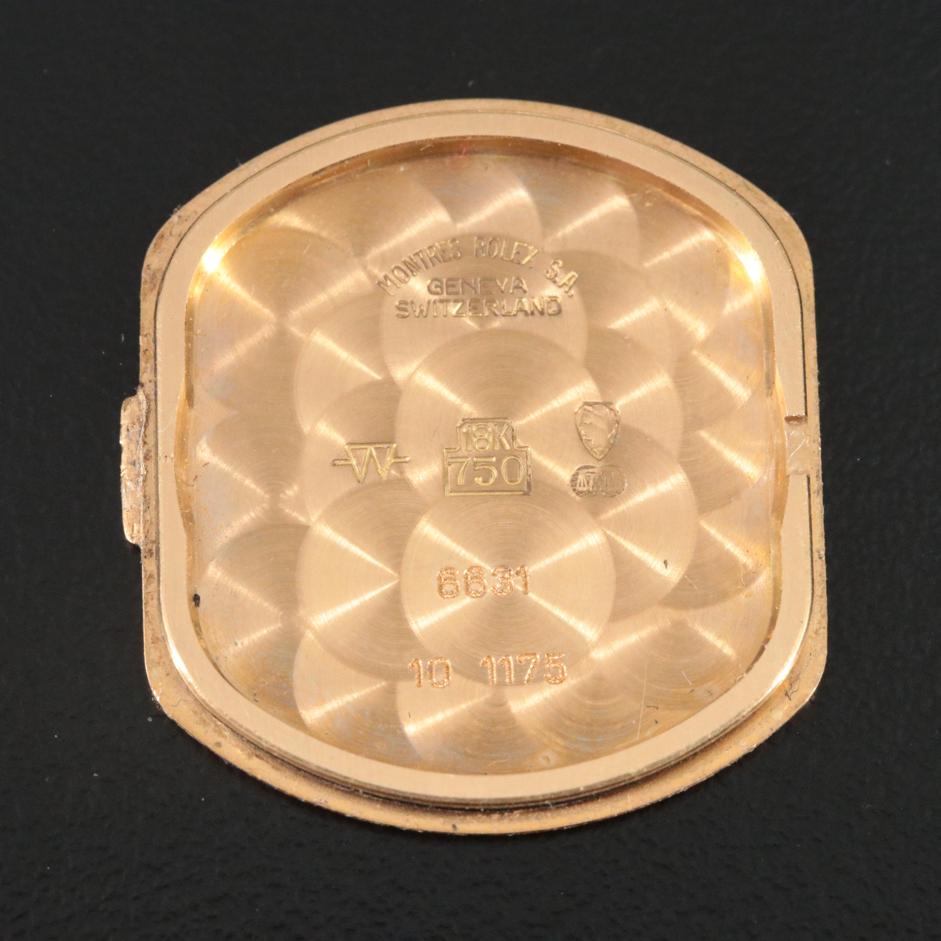 1991 Rolex Cellini 6631 Custom Diamond Quartz Watch