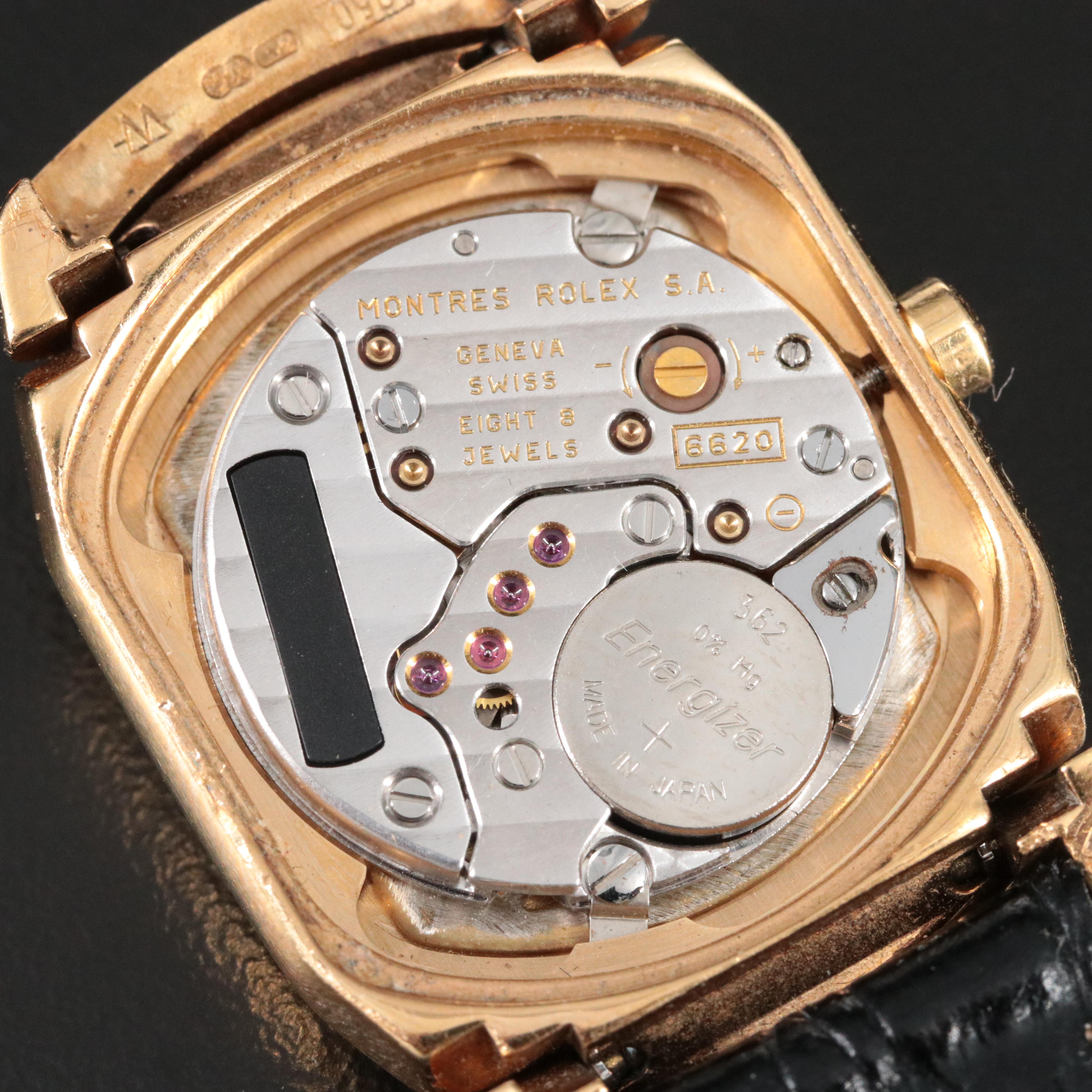 1991 Rolex Cellini 6631 Custom Diamond Quartz Watch