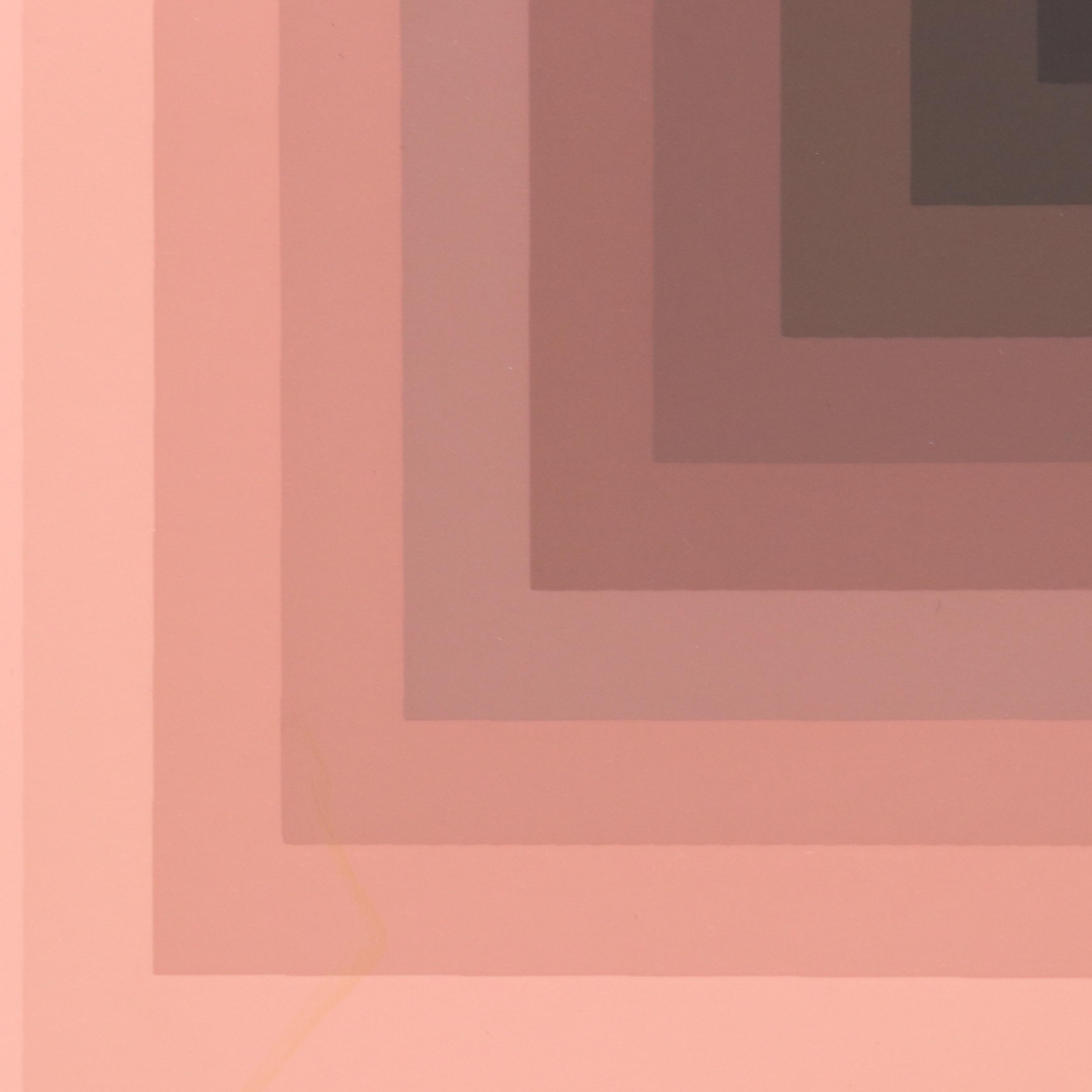 Jürgen Peters Op Art Serigraph "Window Motif," 1982