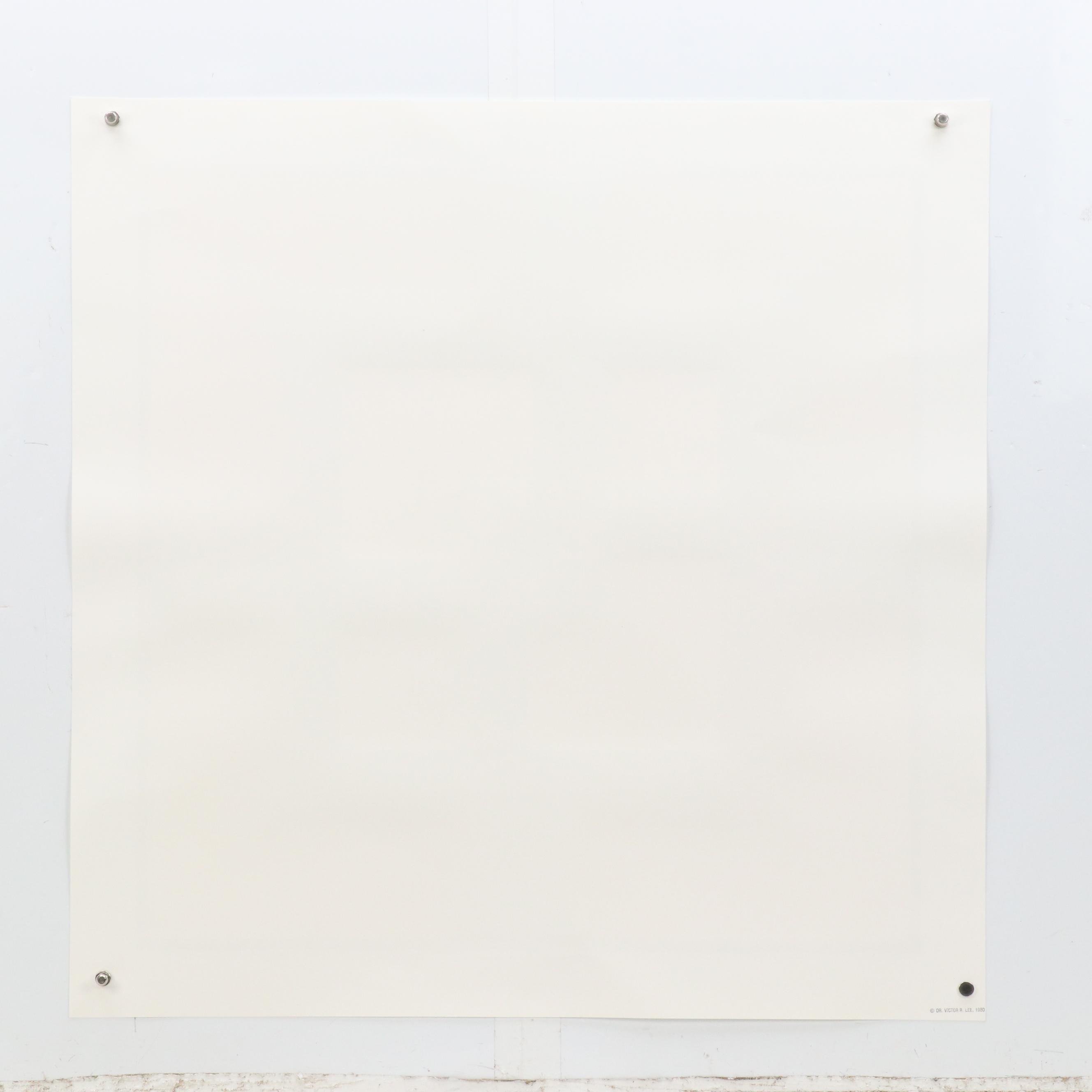 Jürgen Peters Op Art Serigraph "Window Motif," 1982