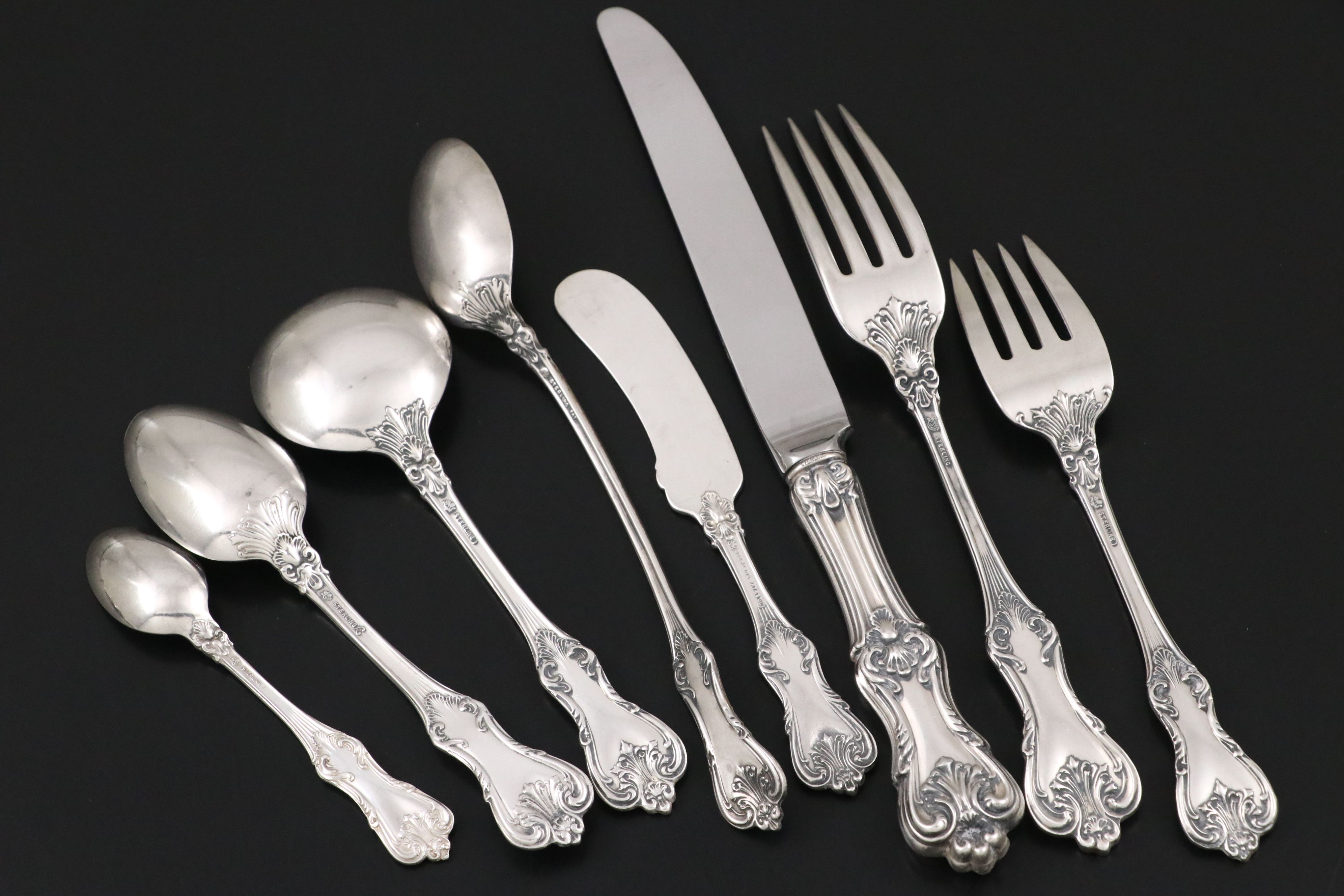 Frank Smith Silver Co. "Federal Cotillion" Sterling Silver Flatware