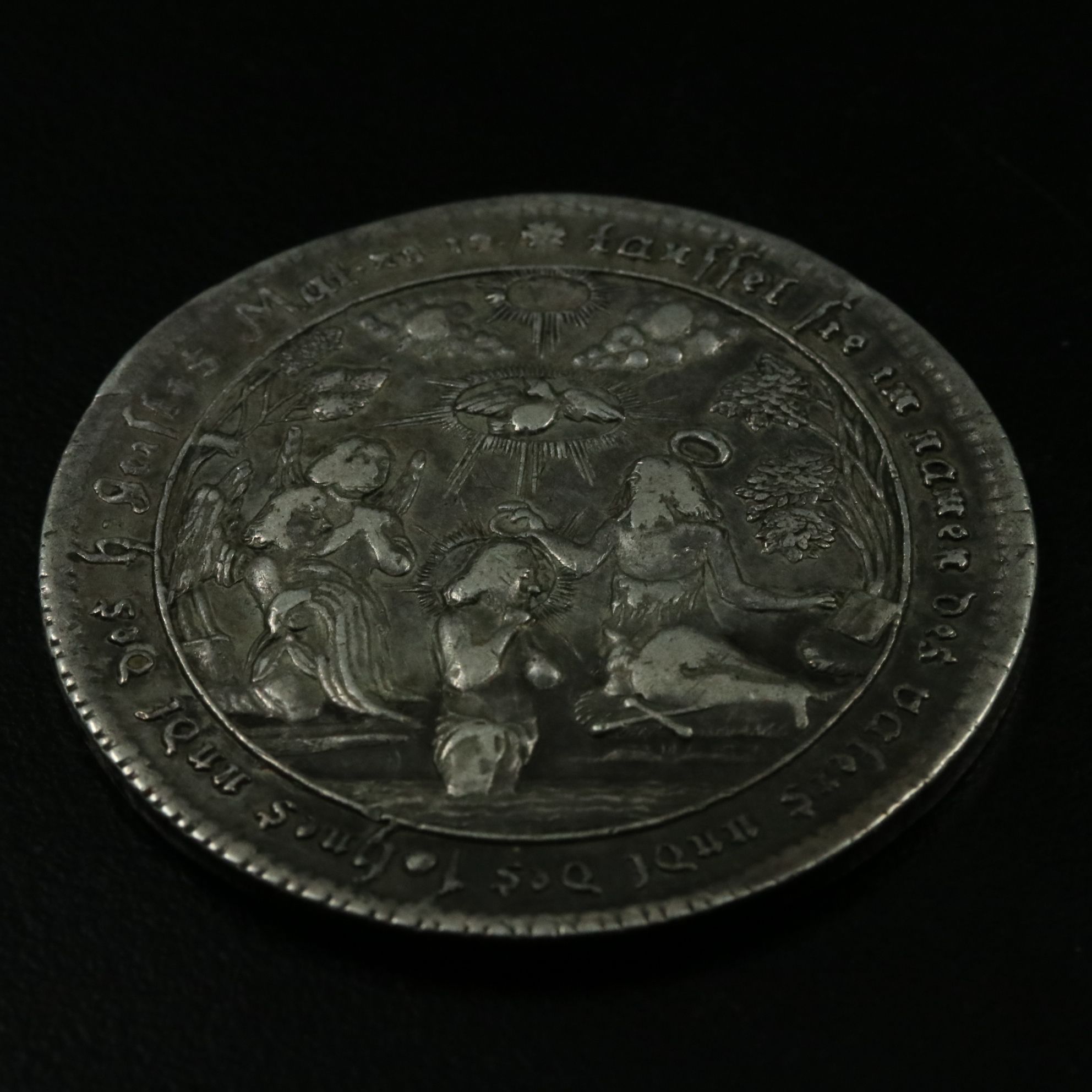 Undated German Baptismal Silver Medal