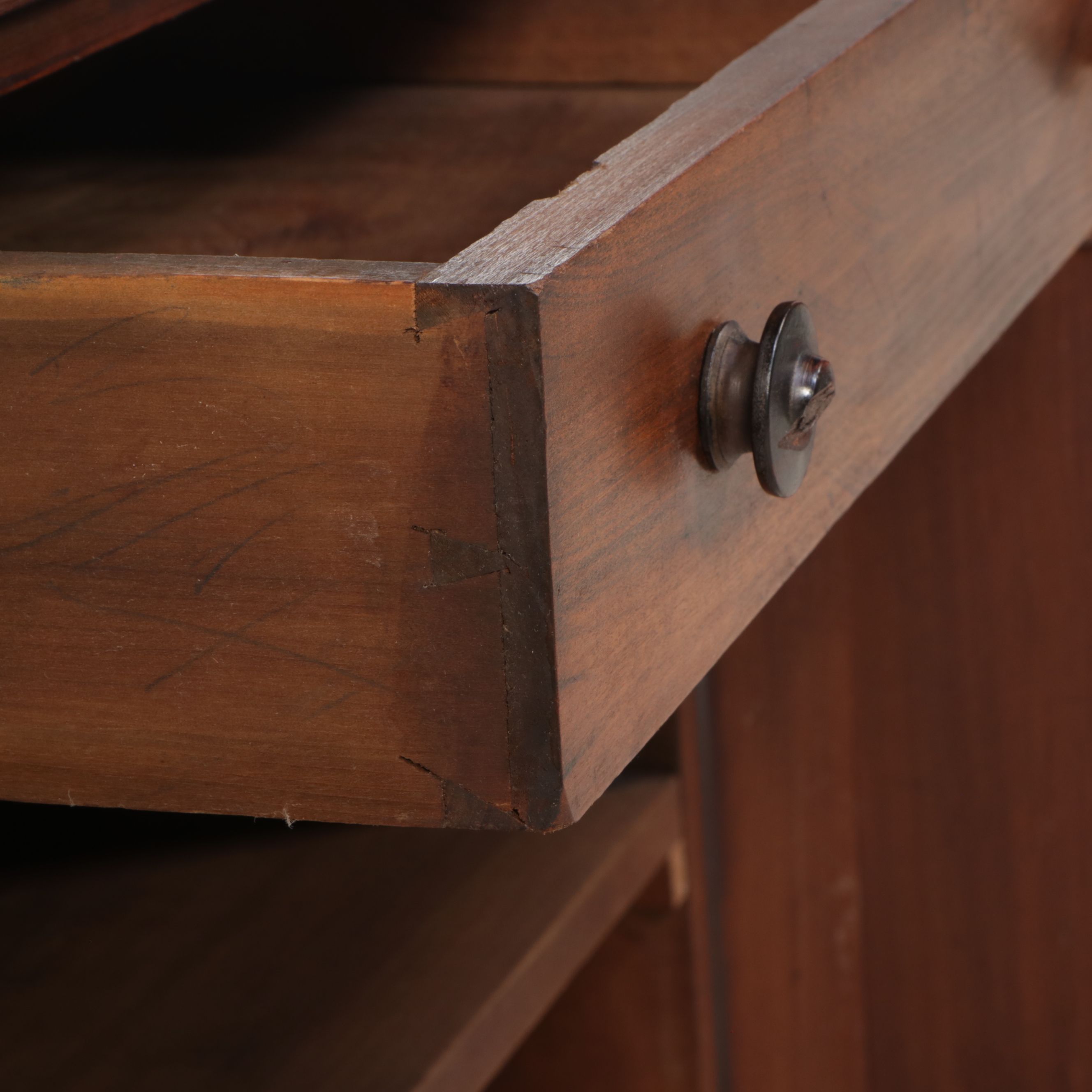 American Primitive Style Walnut Washstand